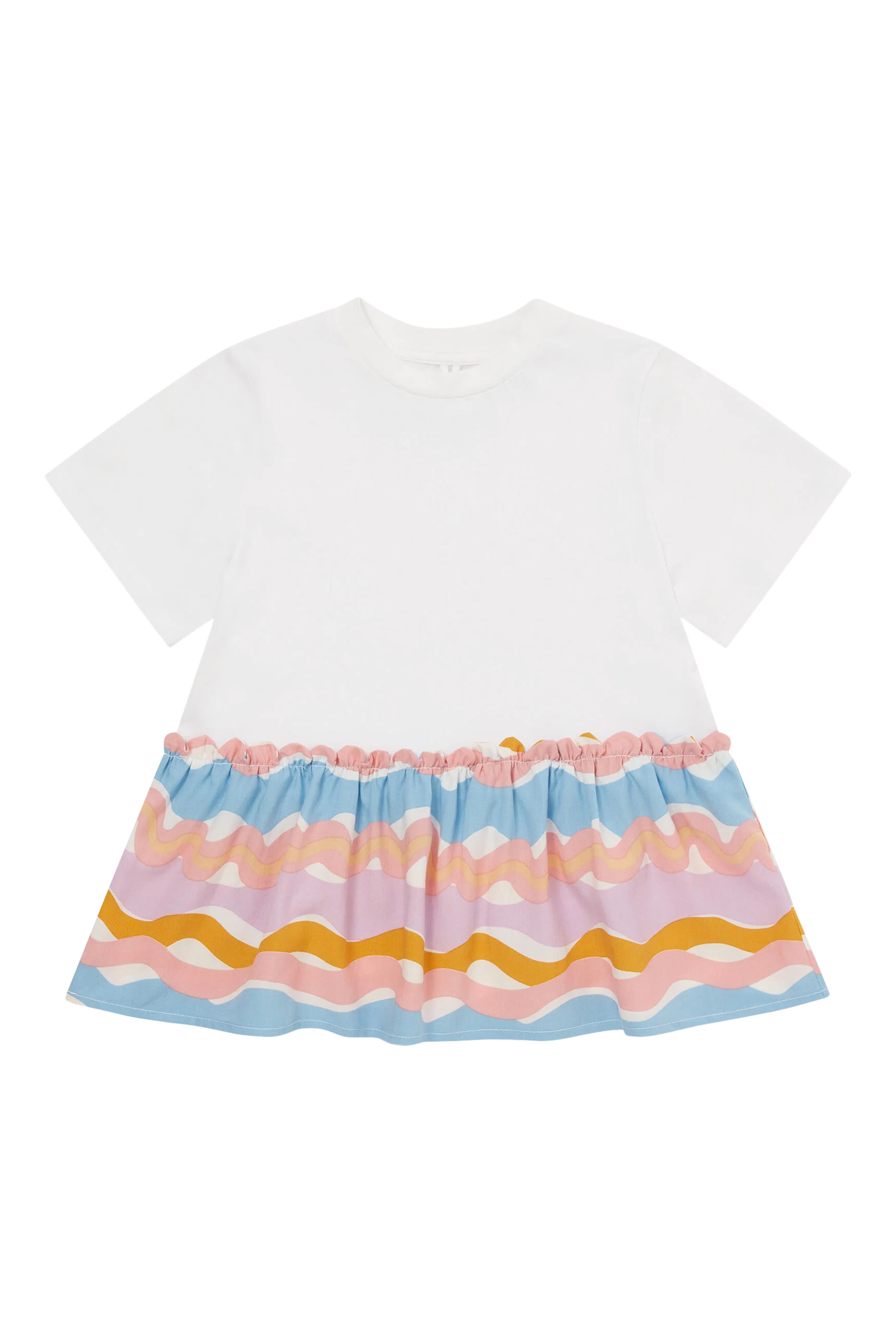 Kids Zigzag Print T-Shirt Dress
