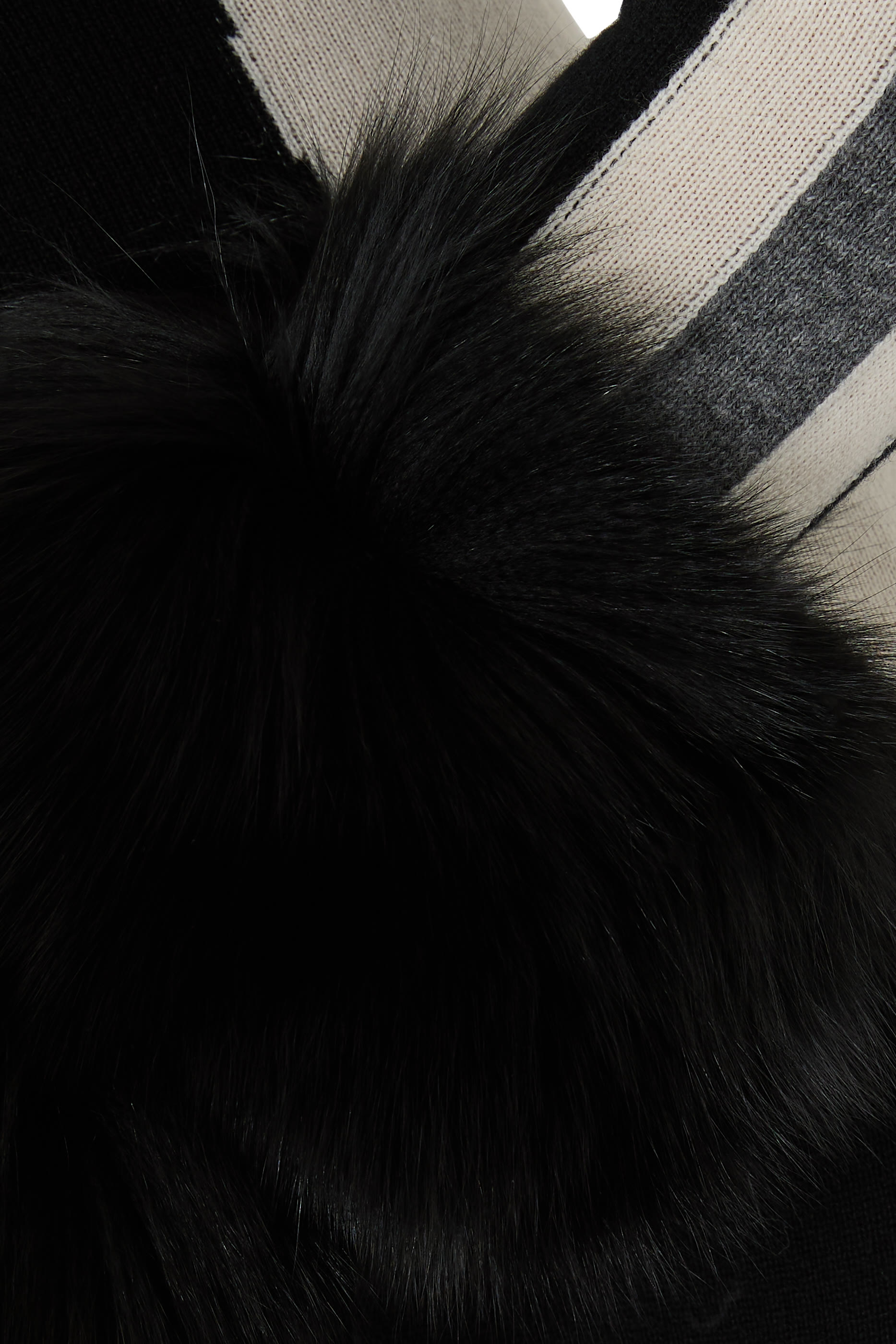 Fox-Fur Cuff Jumpsuit