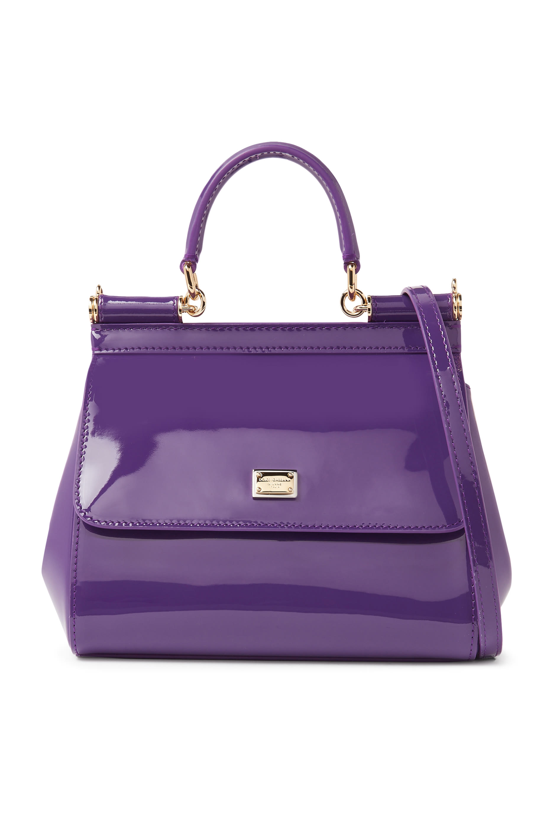 Medium Patent Leather Sicily Handbag