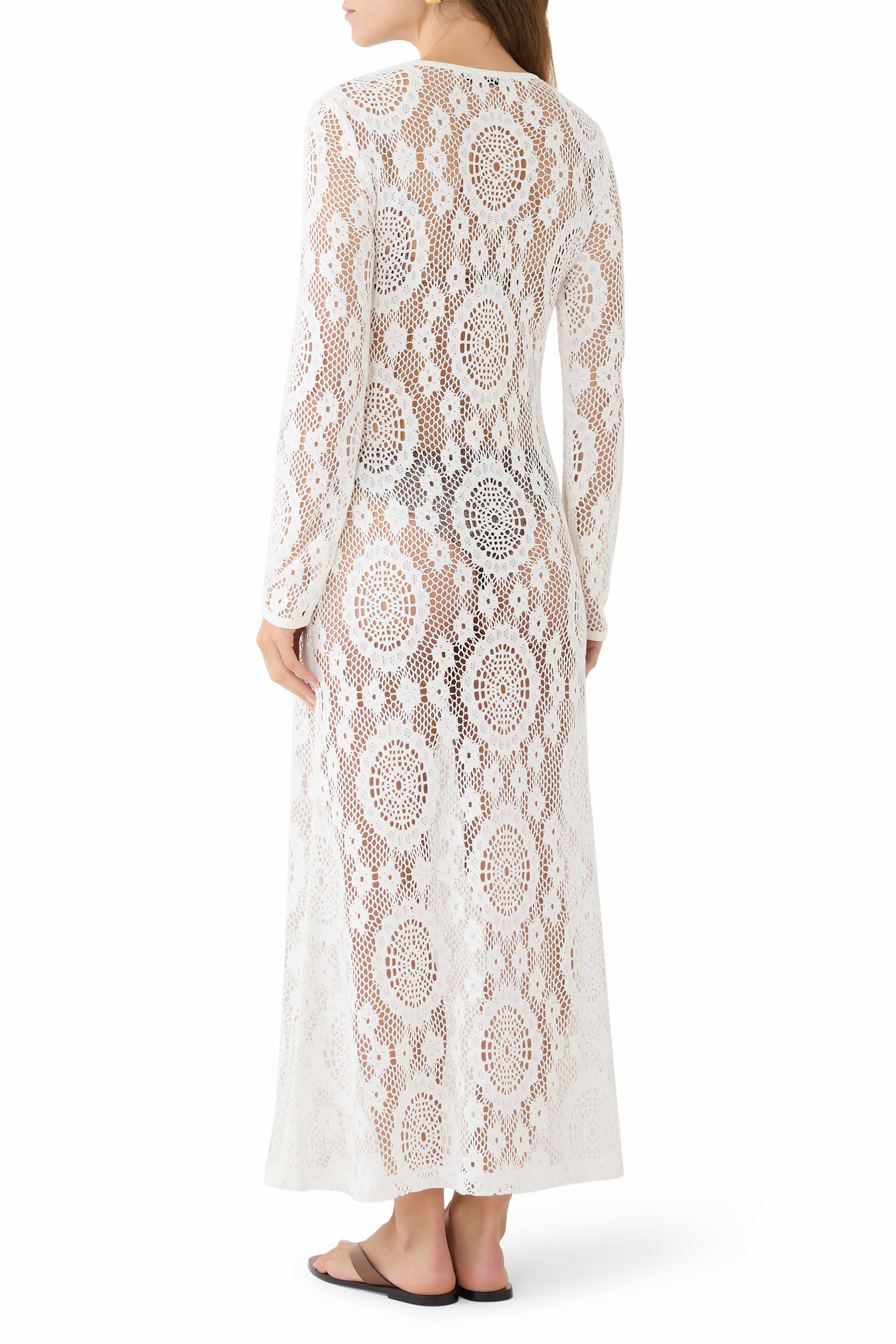 Hawthorne Lace Up Midi Dress