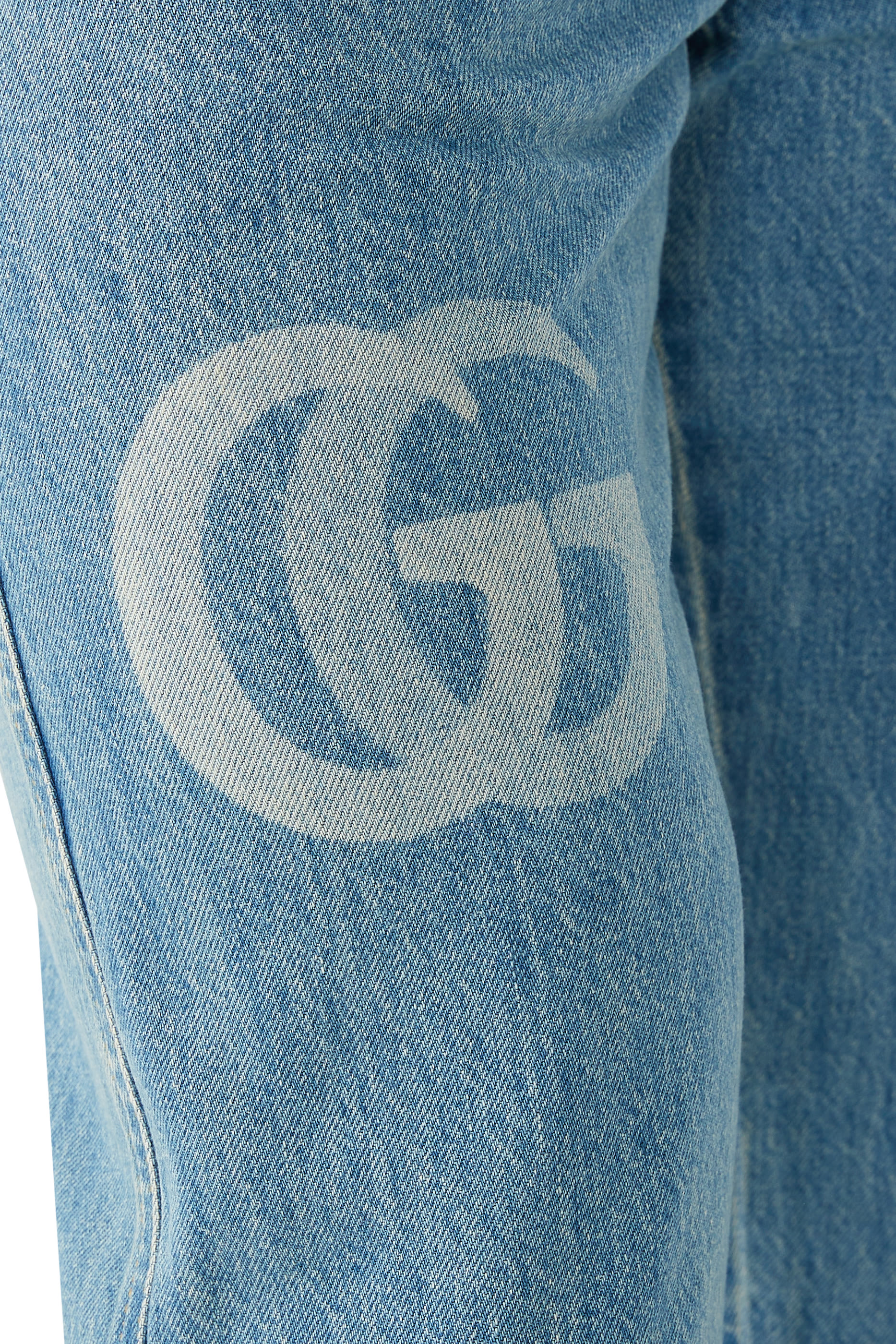 Lasered Double G Denim Pants