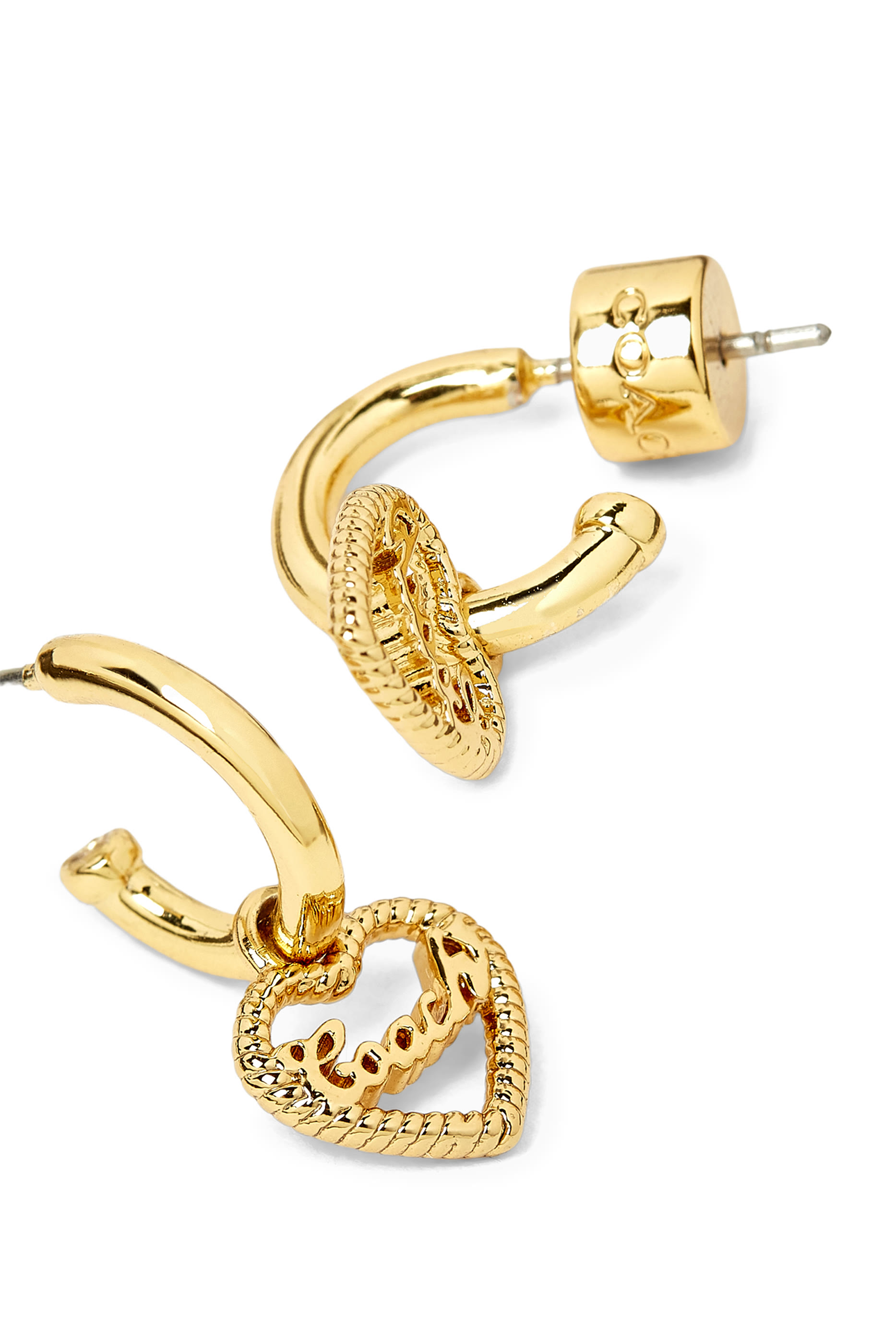  Heart Huggie Earrings