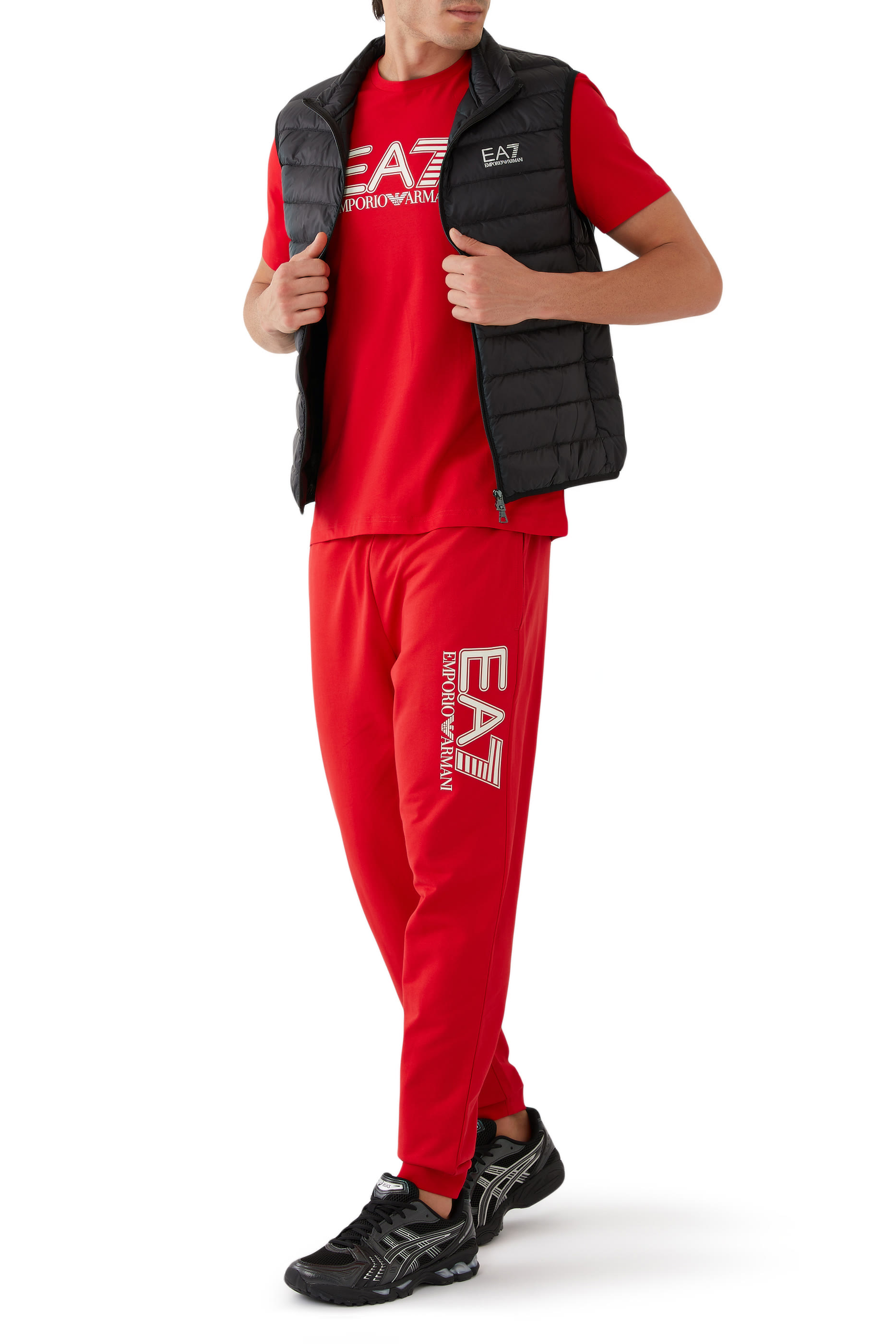 EA7 Logo Puffer Vest