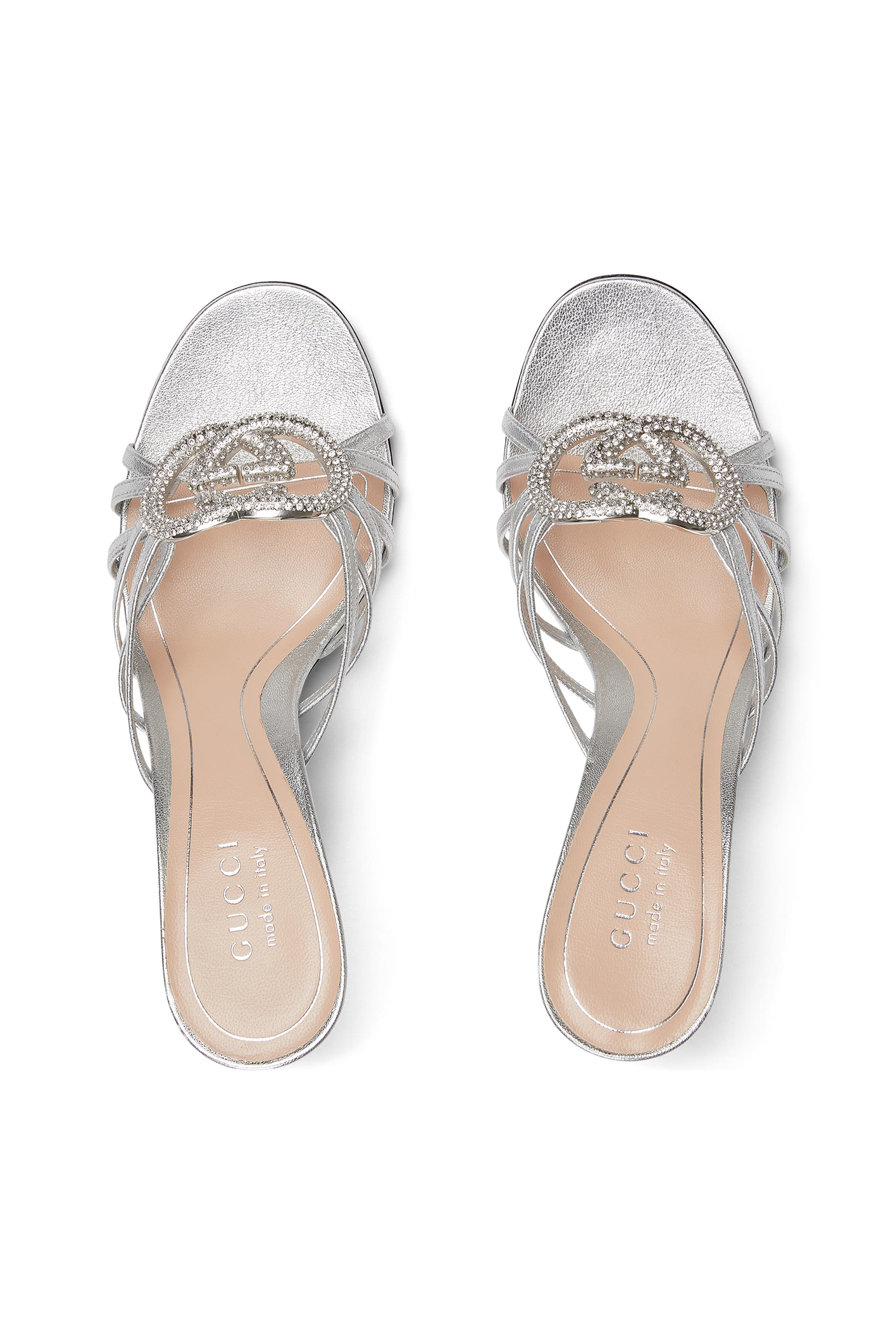 Crystal 85 Interlocking G Sandals 