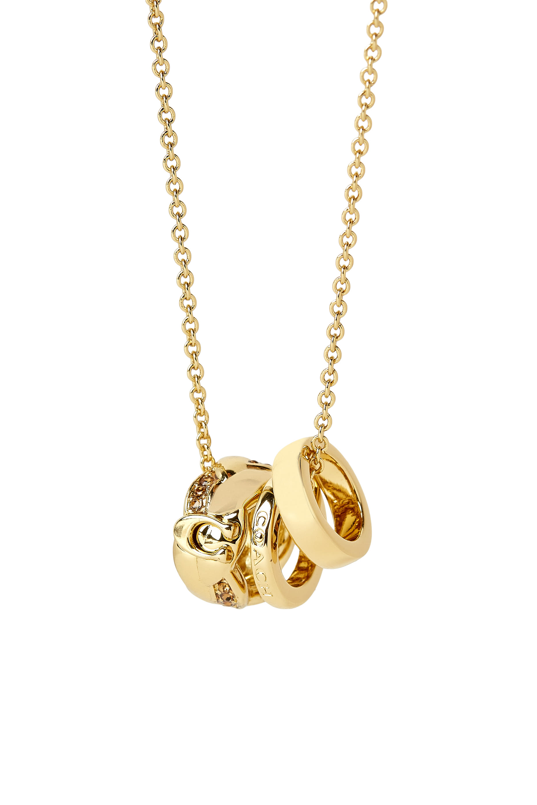 Braided Rondelle Short Pendant Necklace