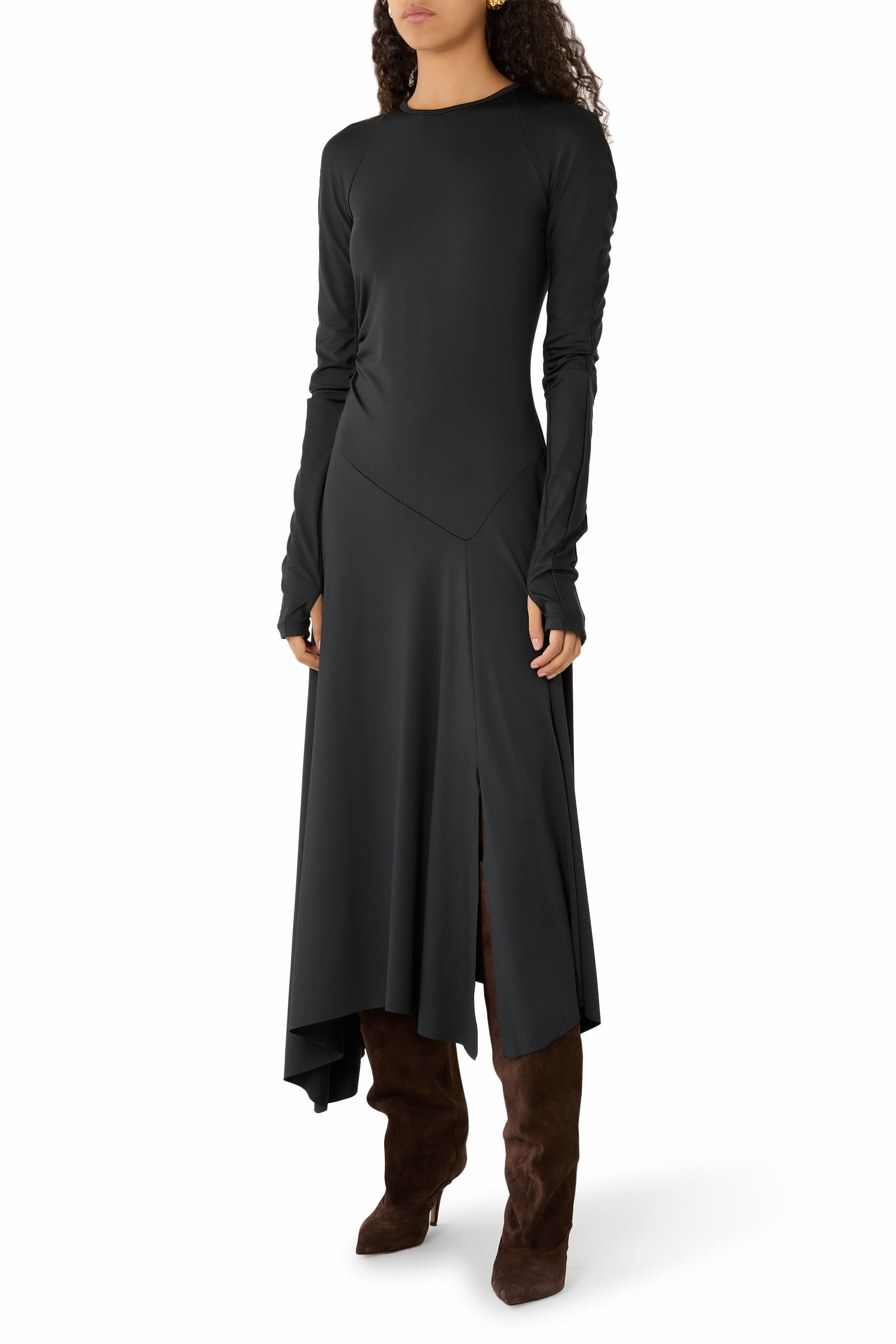 Asymmetric Midi Dress