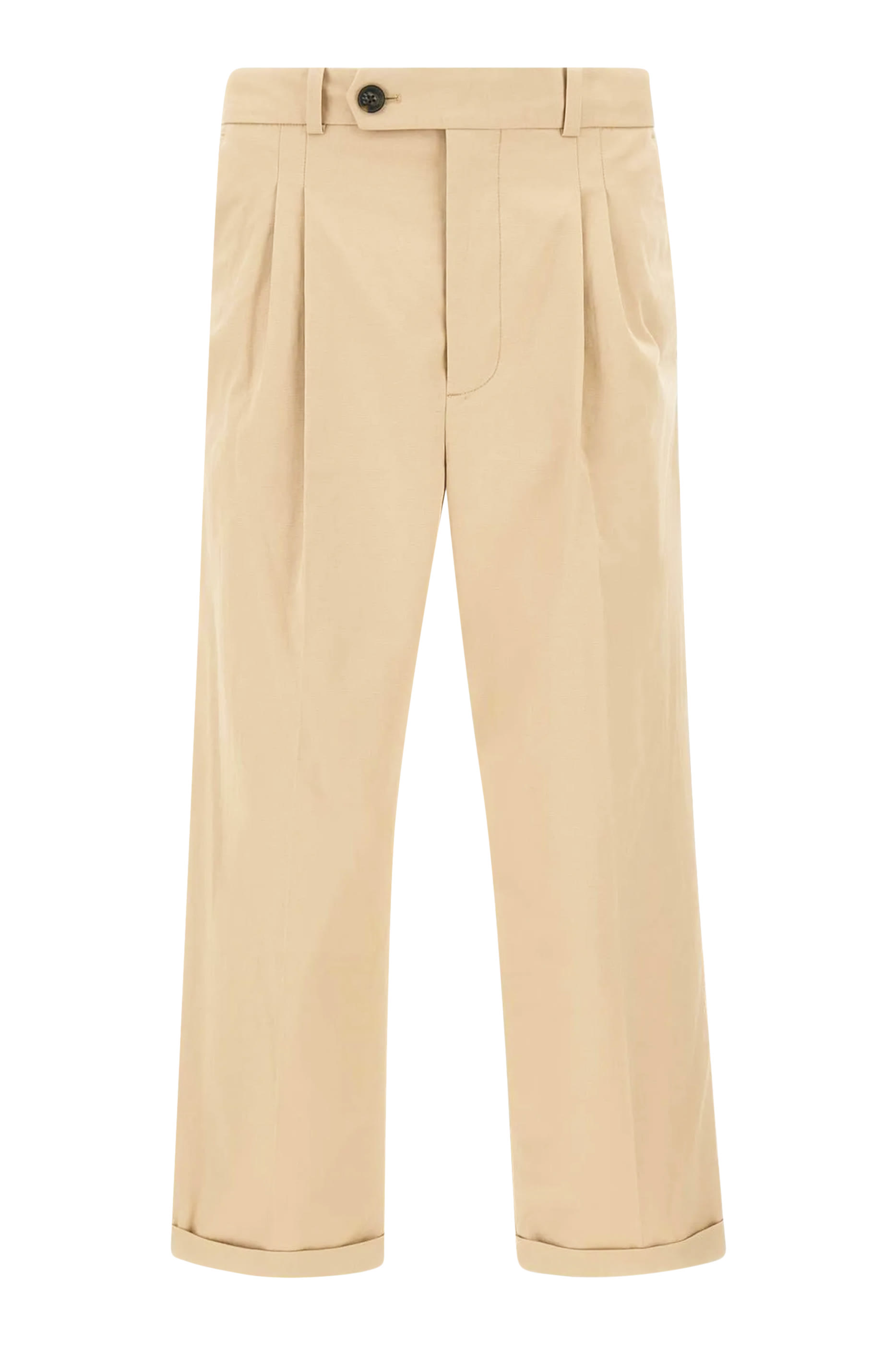Cropped Cotton Pants