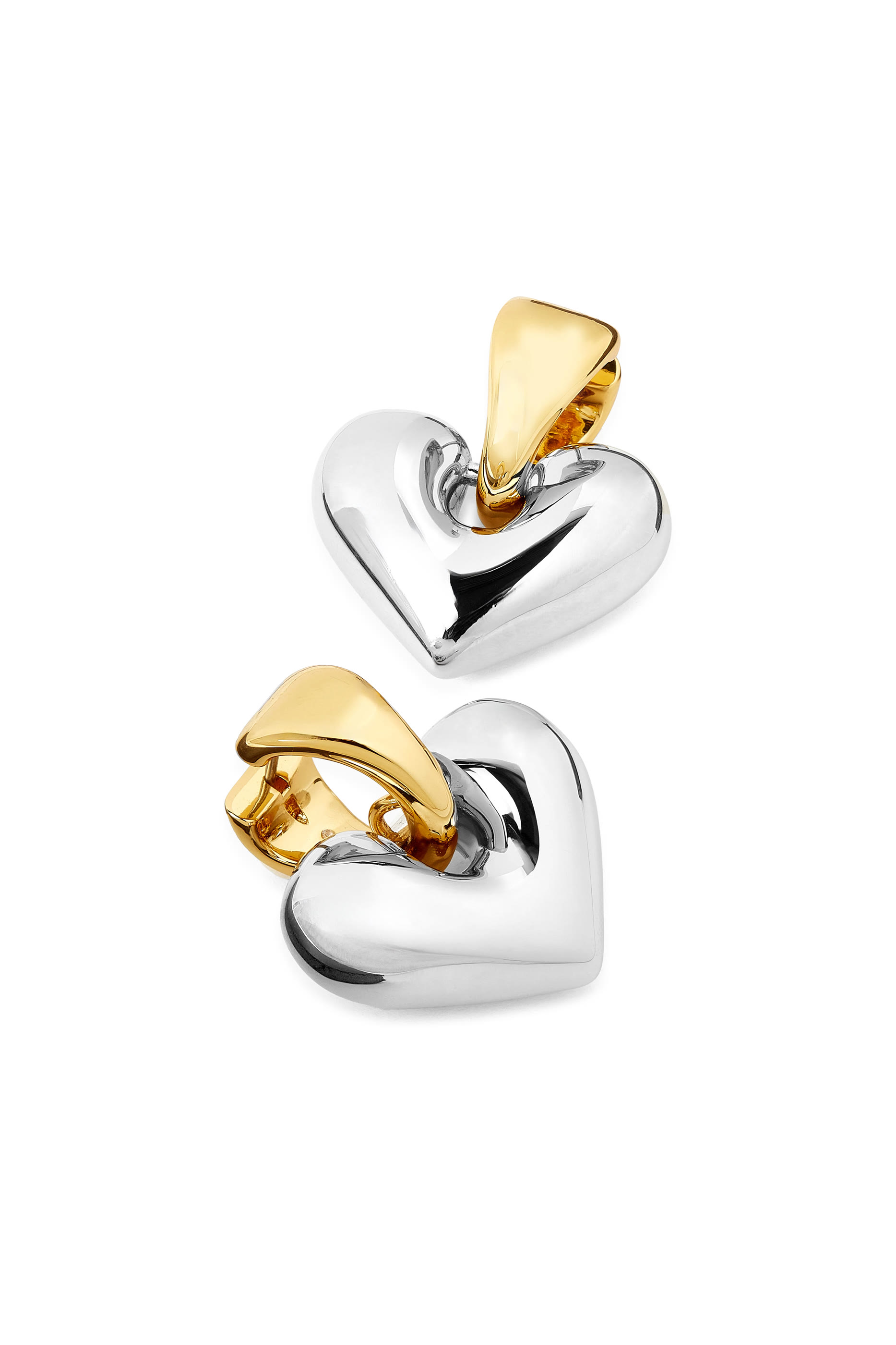 Sculpted Spade Statement Drop Huggies