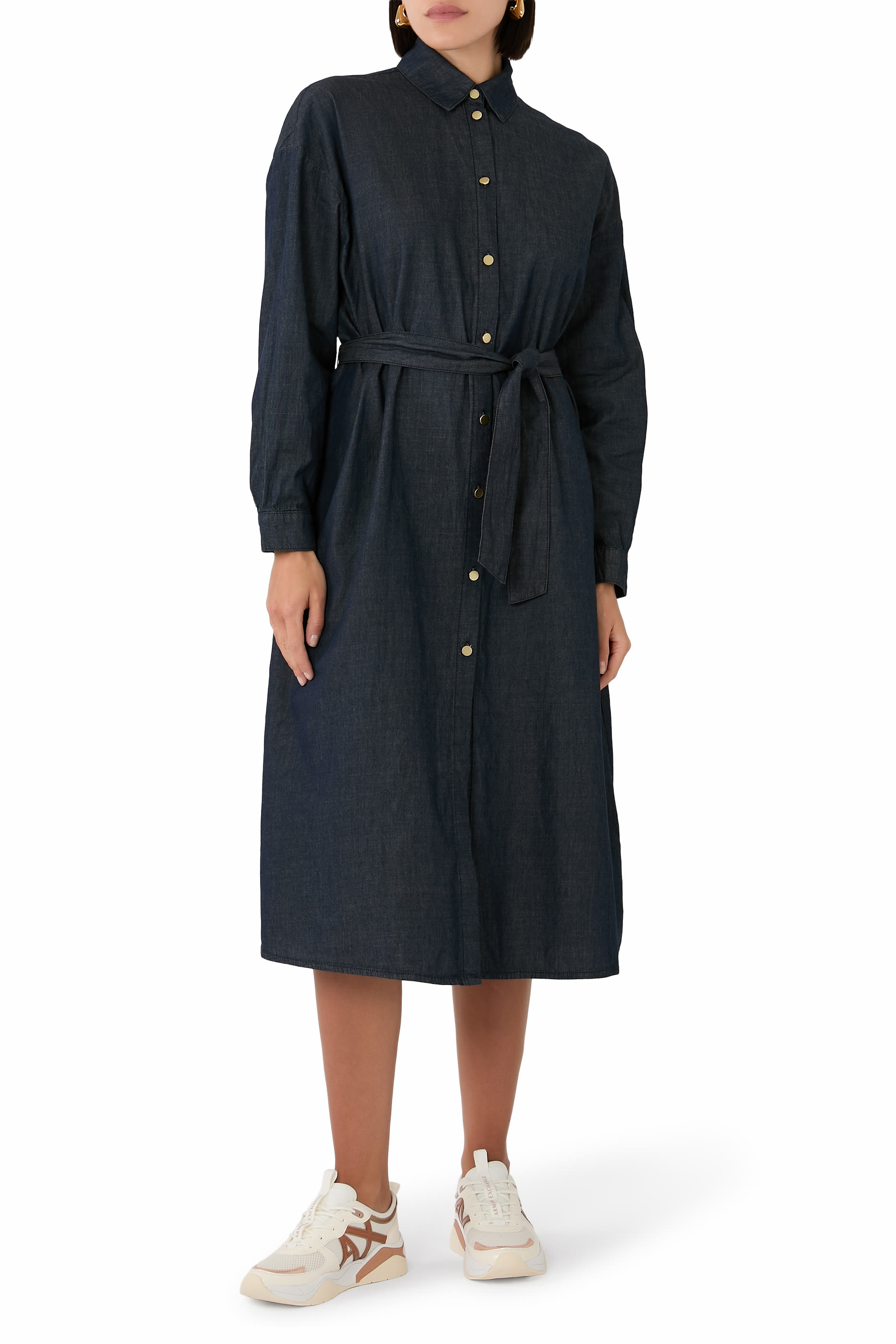 Button-Up Midi Dress