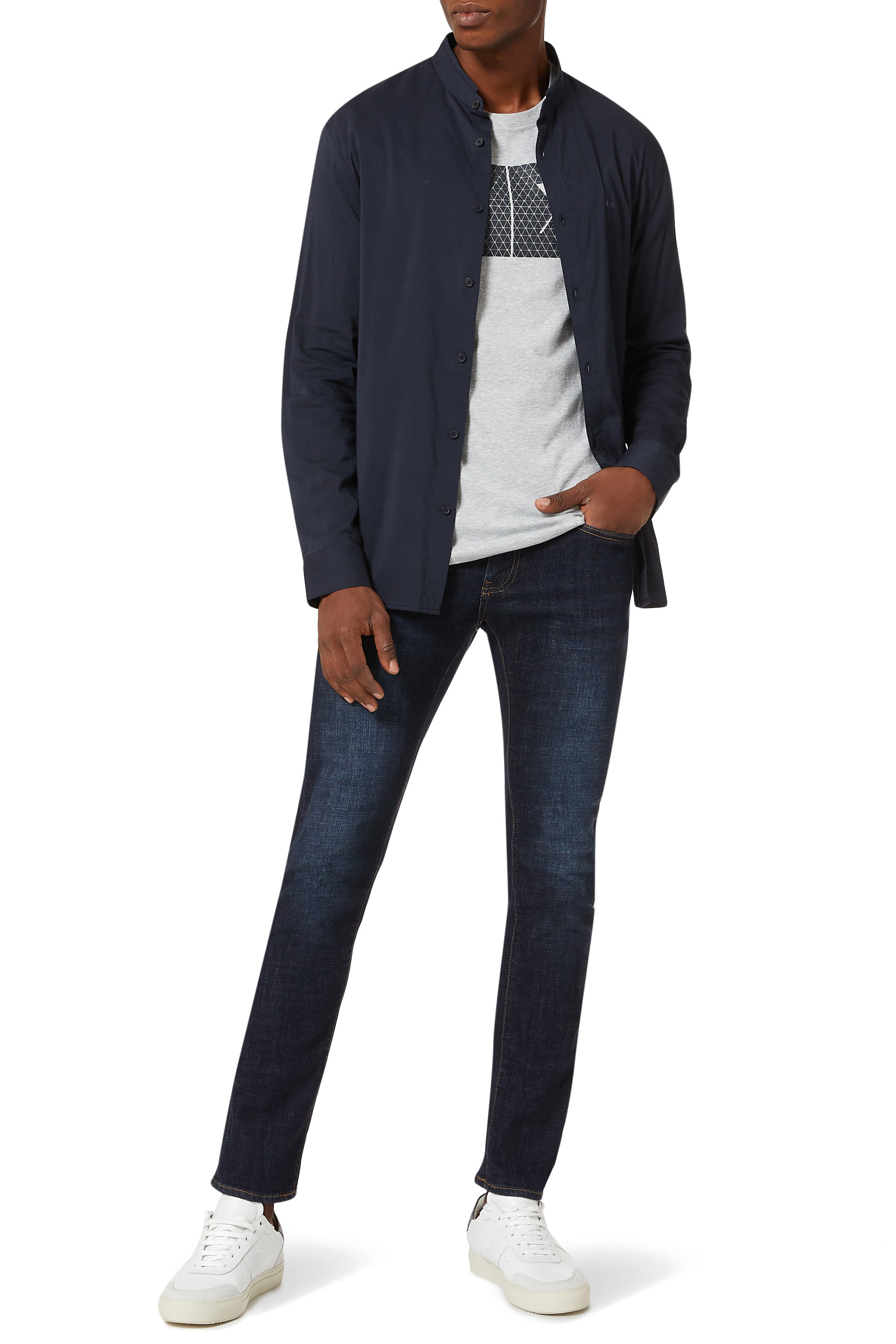 Triangulation Logo Print T-Shirt