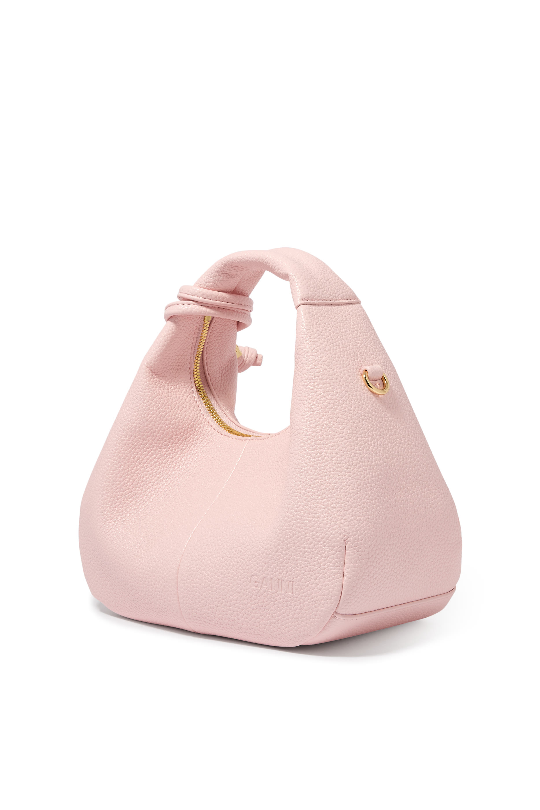 Grained Mini Hobo Bag