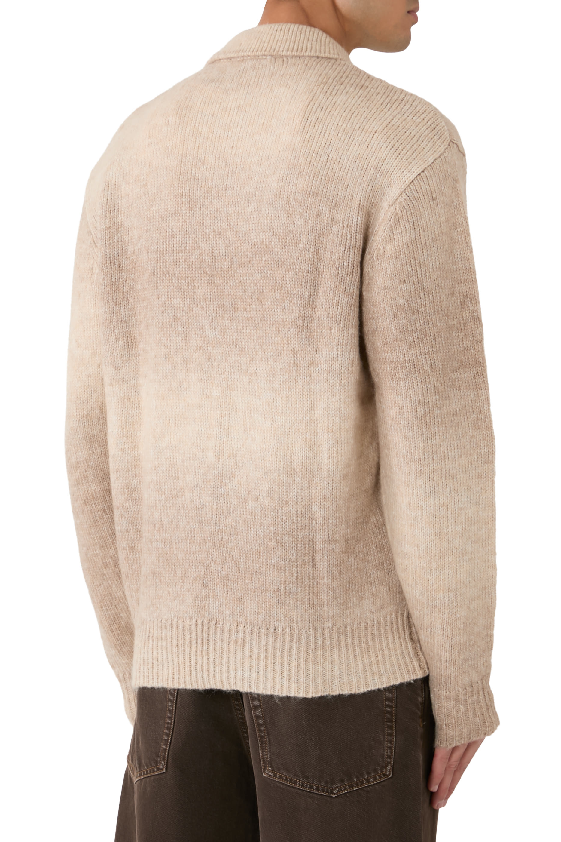 Gannon Gradient Zipper Cardigan 