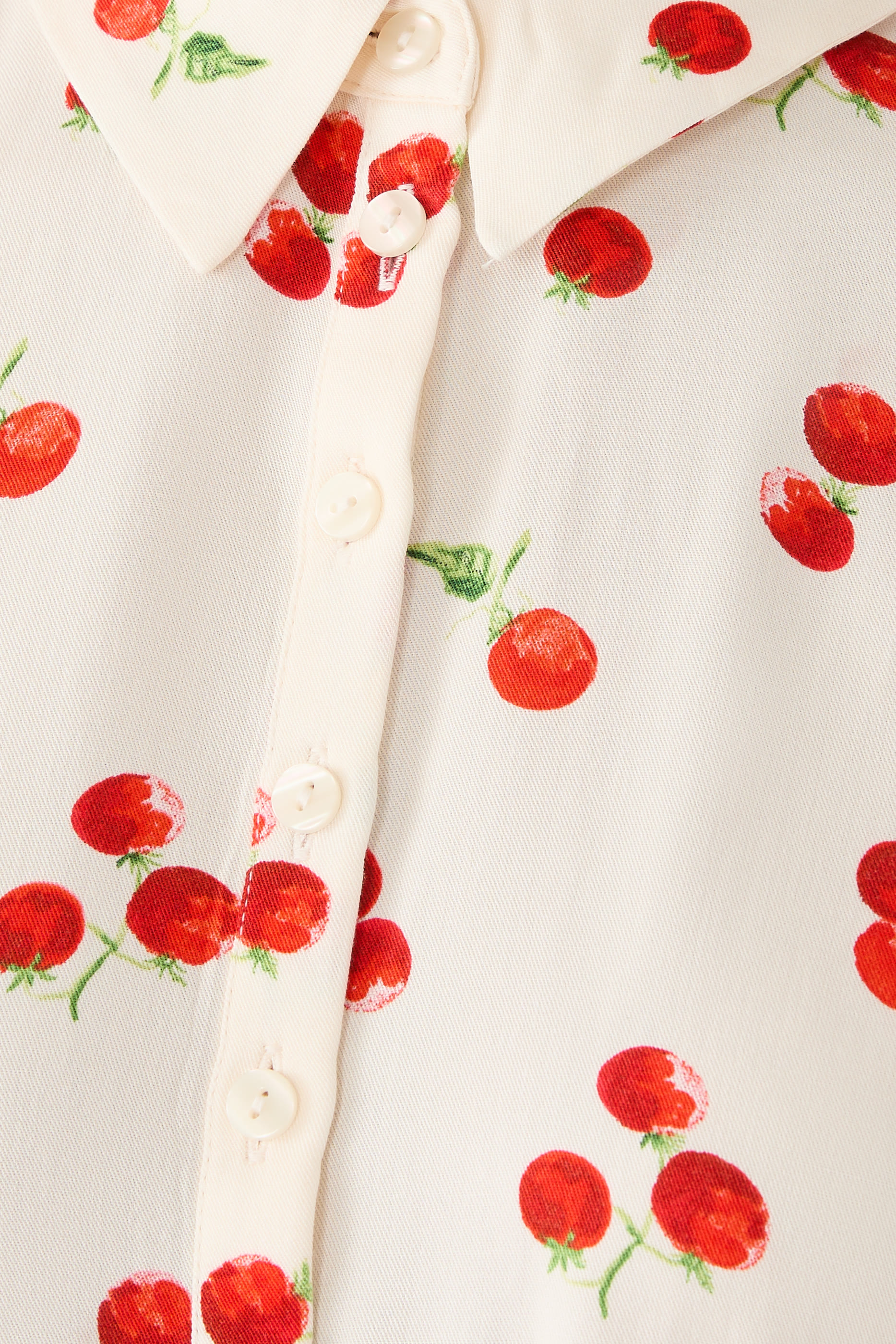 Sark Tomato Print Midi Dress