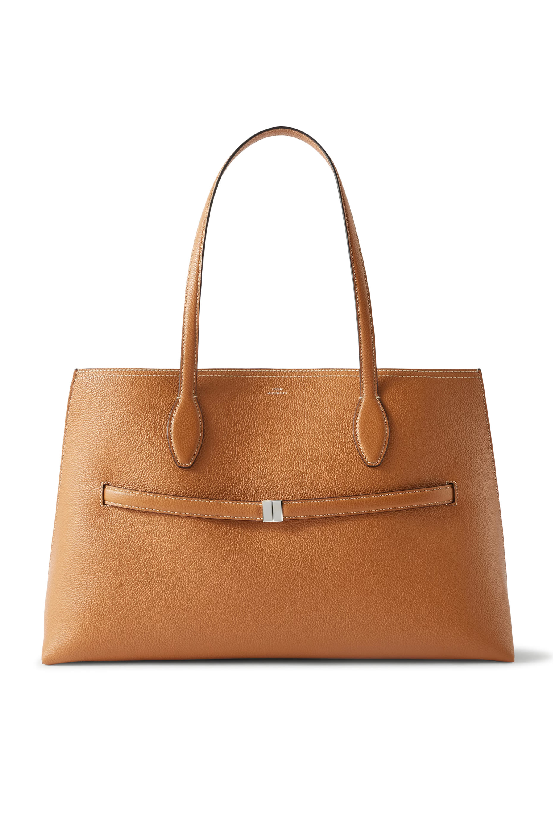 Grained-Leather Lounge Tote Bag