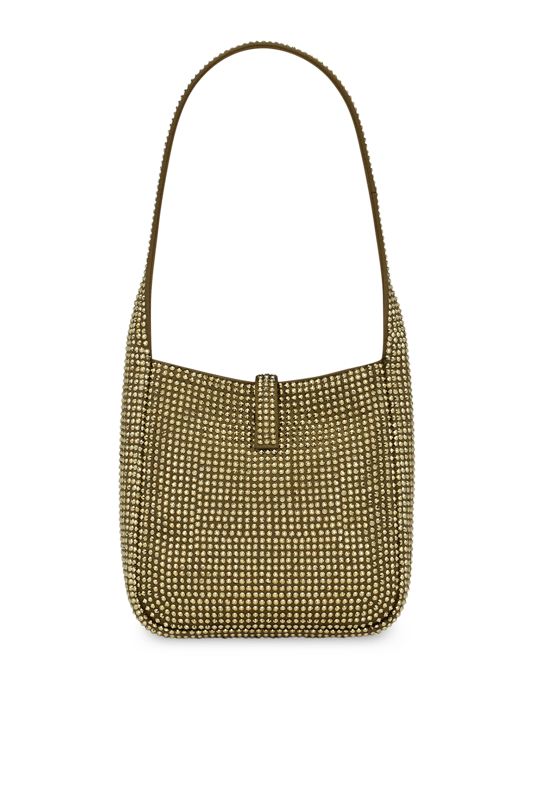 Le 5 &Agrave; 7 Supple Baby Bag in Silk Satin and Crystals