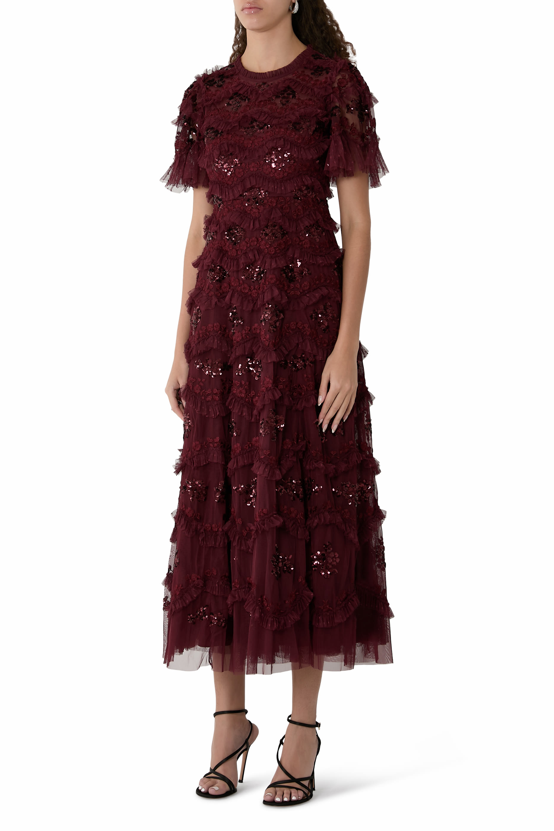 Daisy Wave Ankle Gown