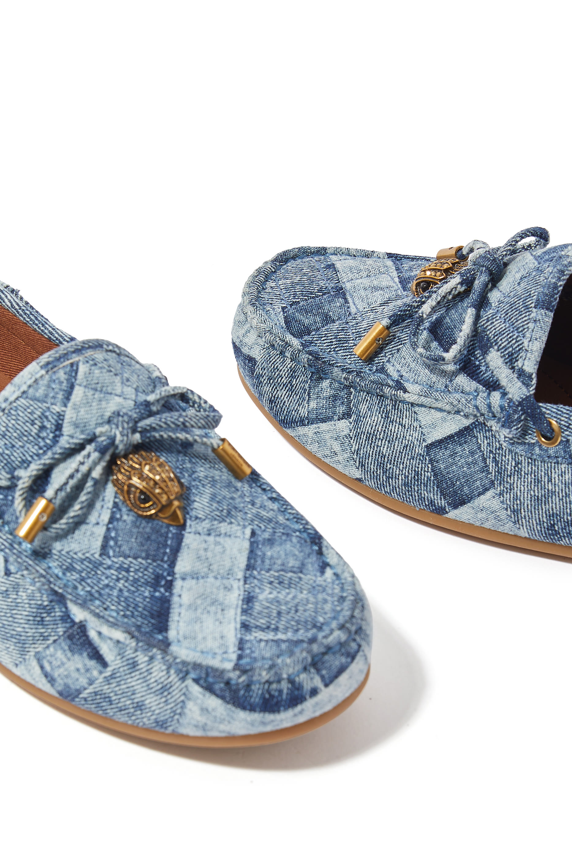 Denim Eagle Moccasins