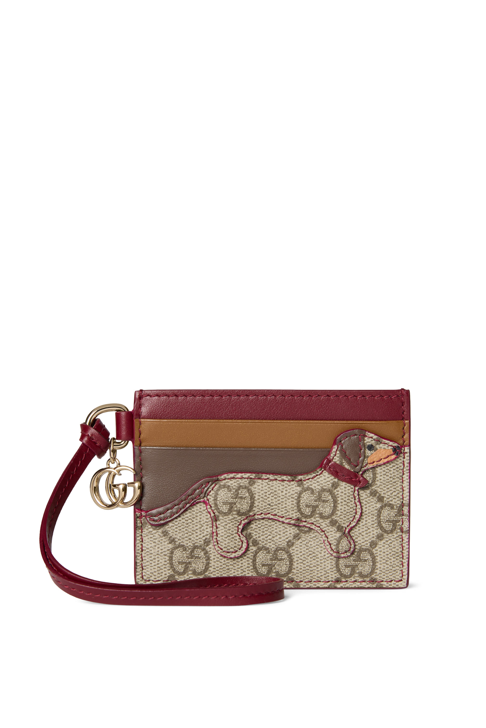 Card Case with Double G and Dog