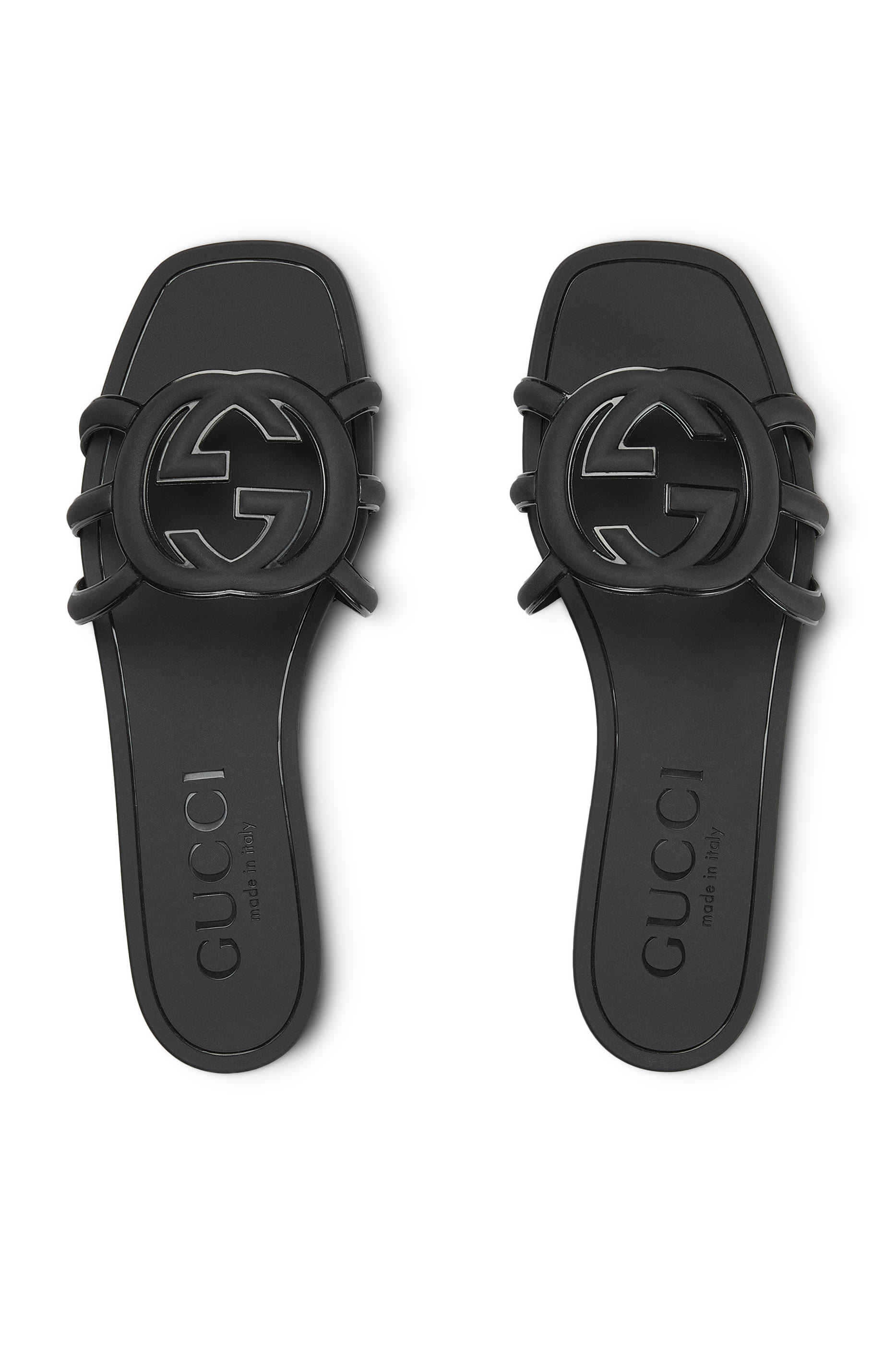  Interlocking G Slide Flat Sandal