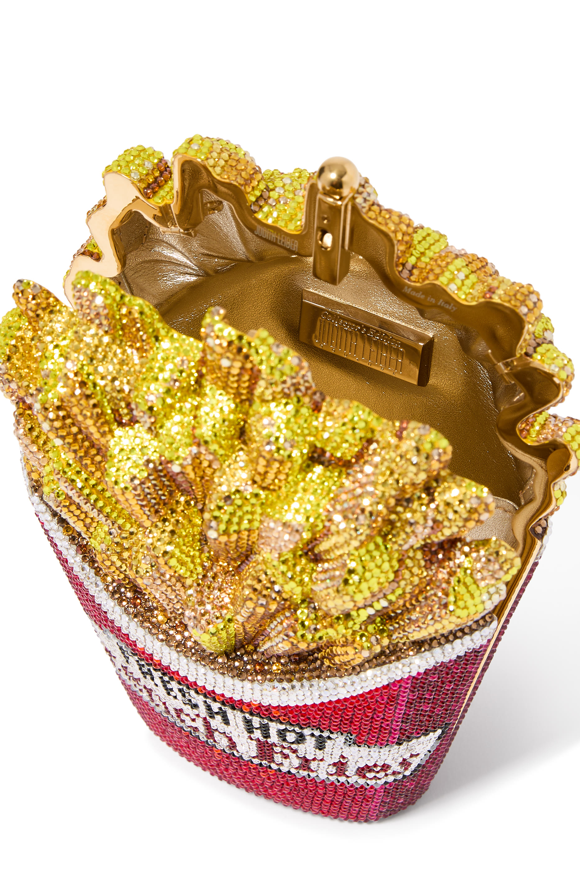 French Fries Fresh and Hot Crystal Clutch Bag