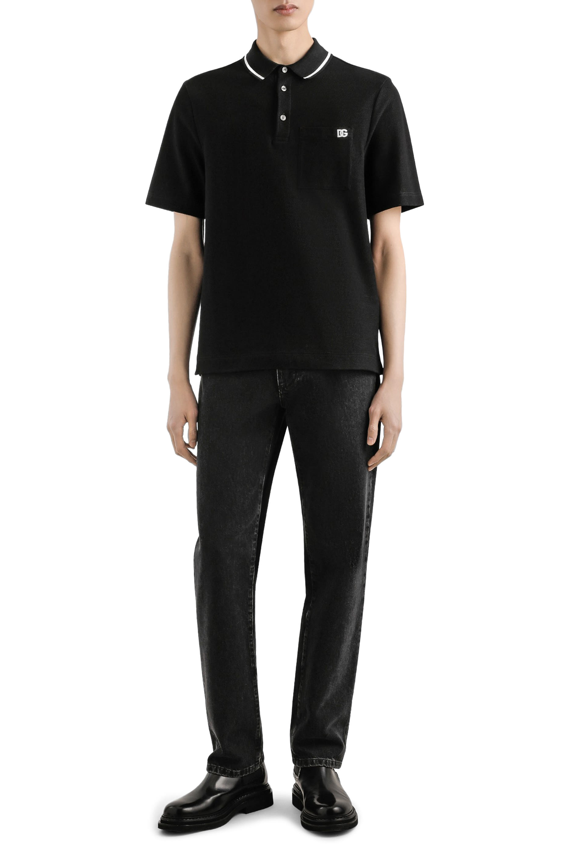 Cotton Pique Polo Shirt