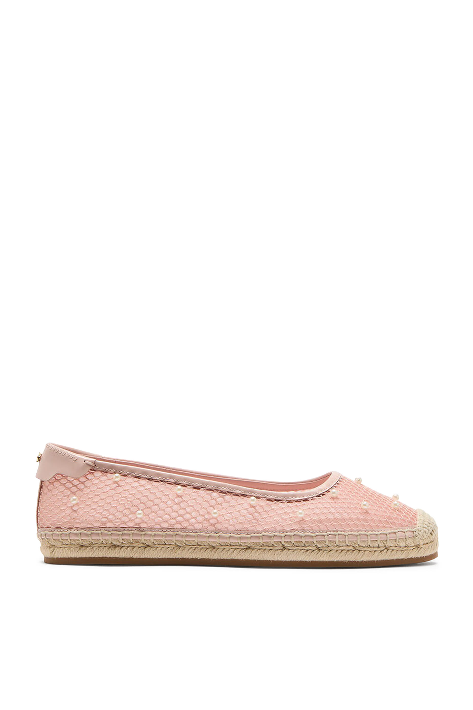 Pearl Fishnet Espadrille Ballet Flats