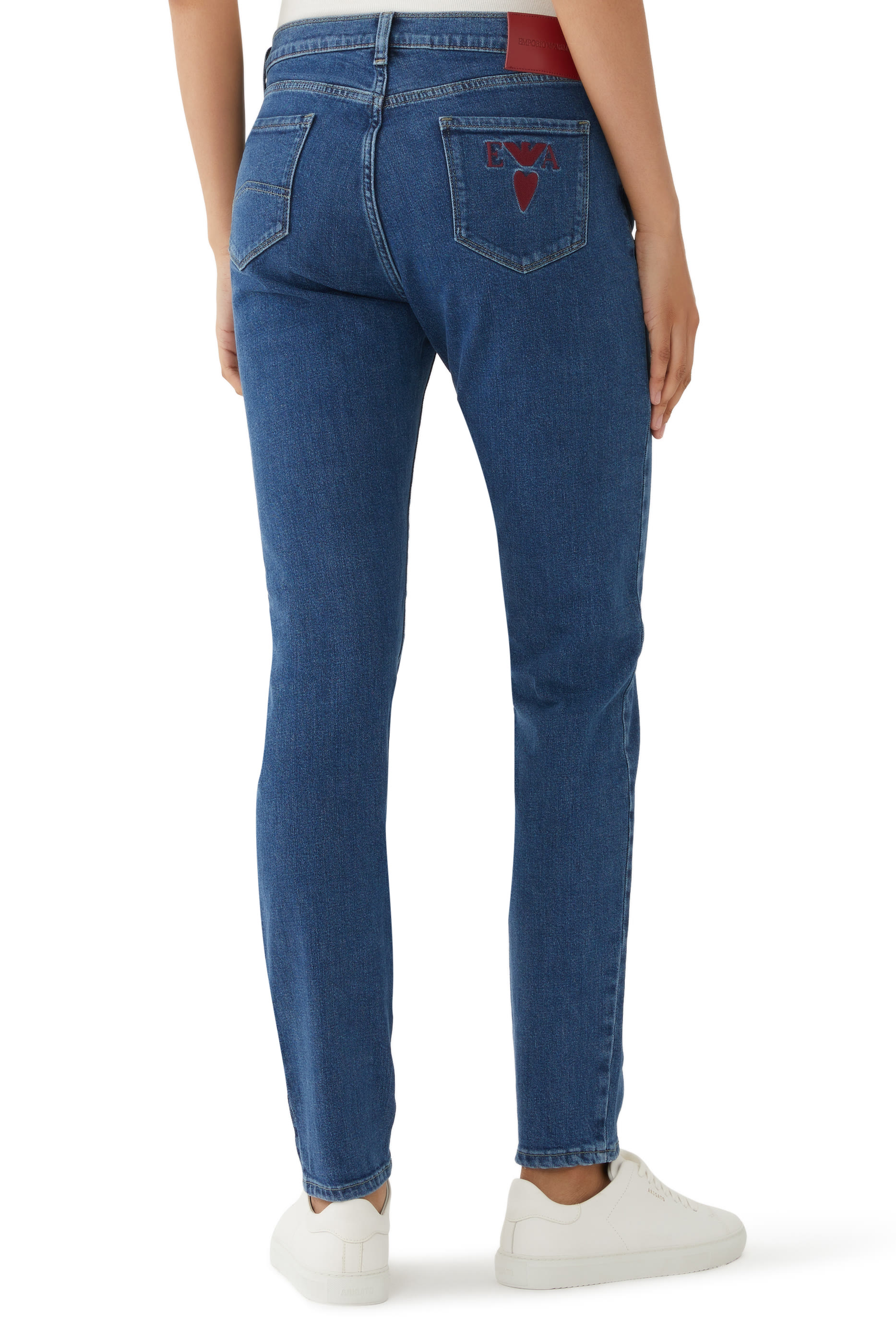 Denim Skinny Fit Stretch Pants