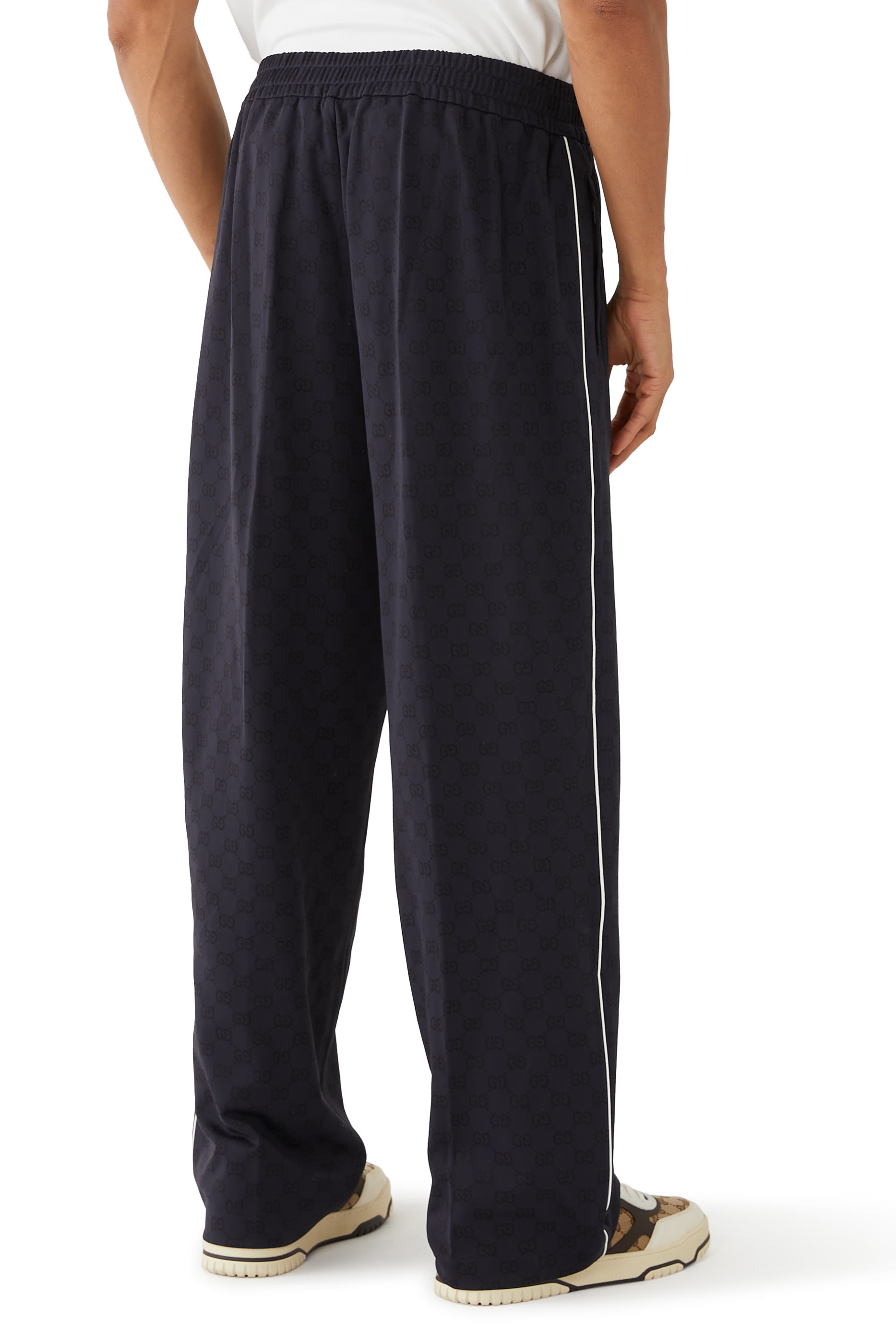 GG Nylon and Cotton Pants