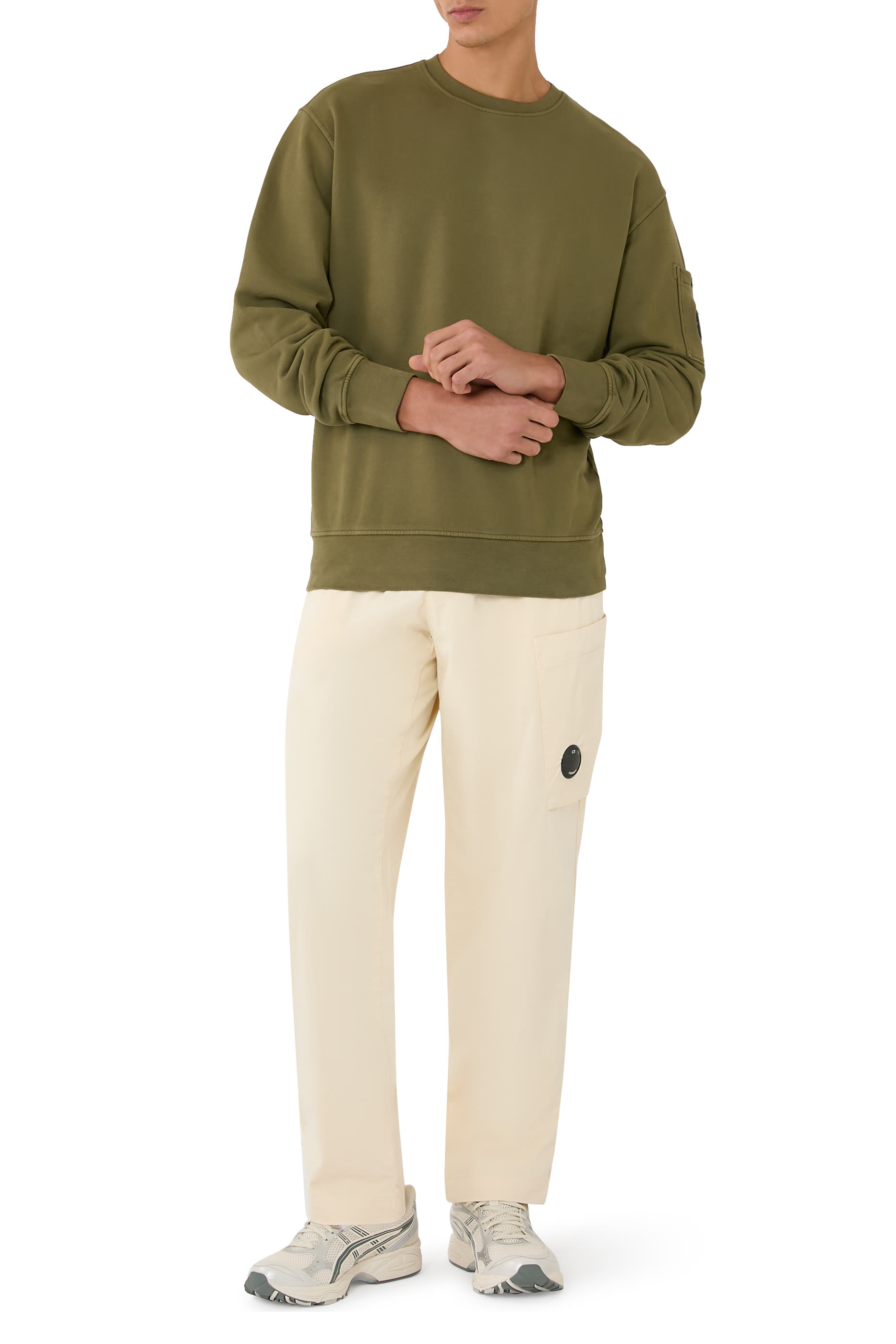 Stretch Sateen Regular Cargo Pants