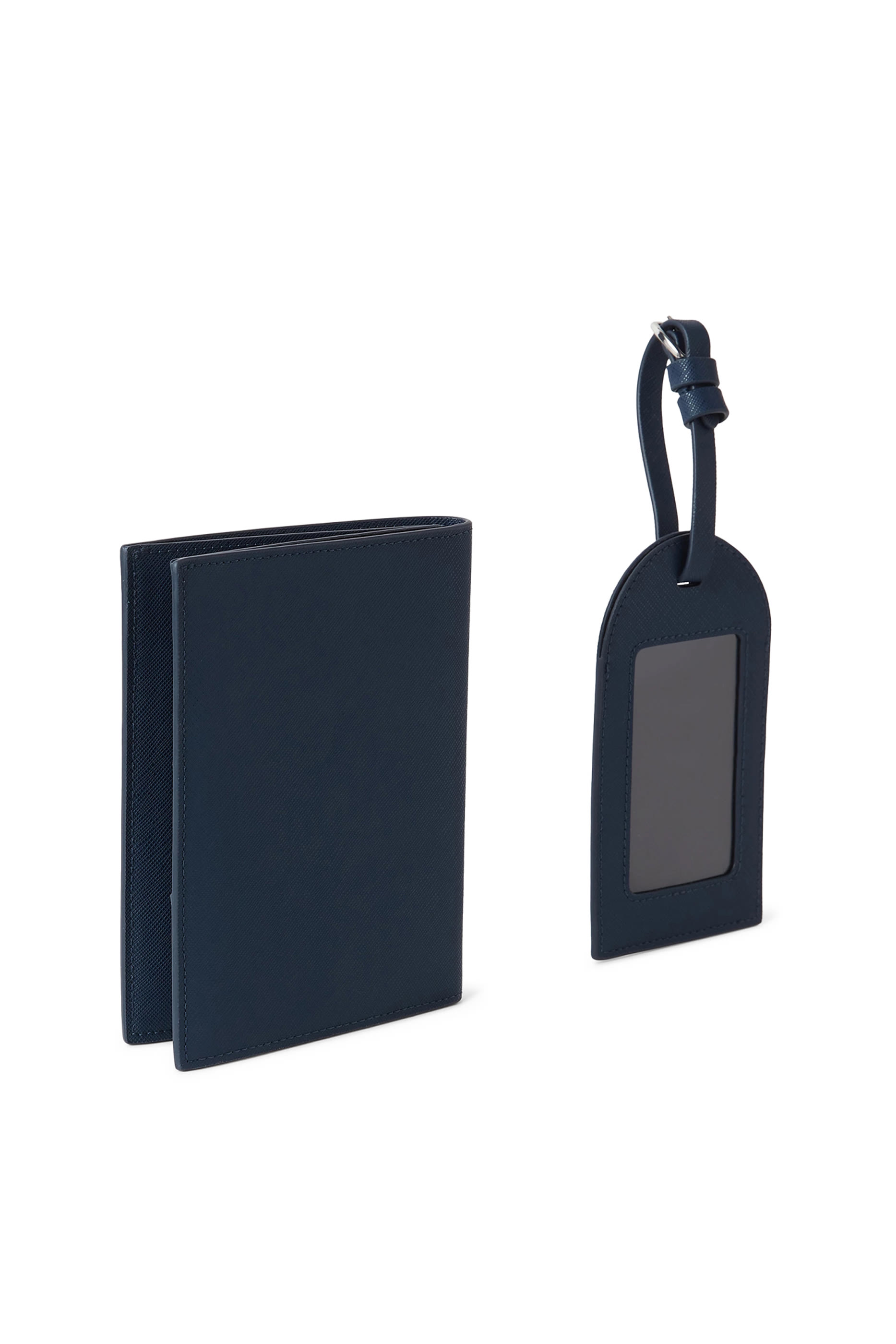 Metal Eagle Logo Passport Holder & Bag Tag Gift Set