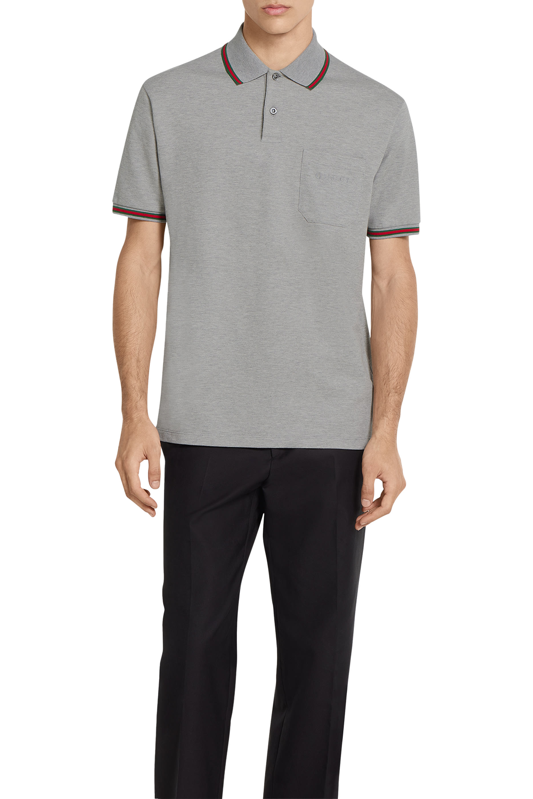 Cotton Piqu&eacute; Polo Shirt with Embroidery 