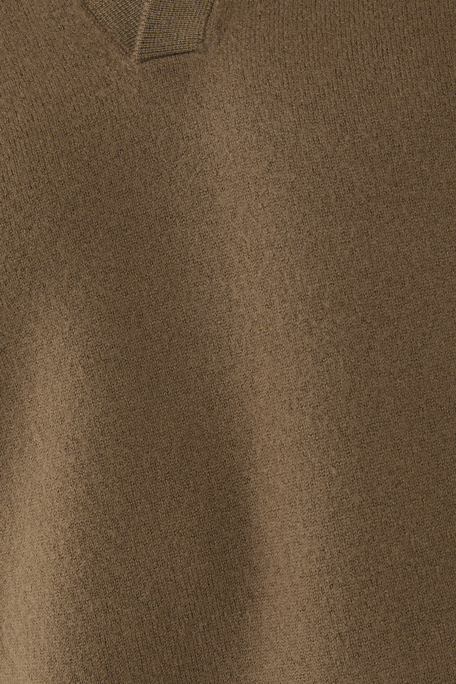 Open Collar Polo Sweater