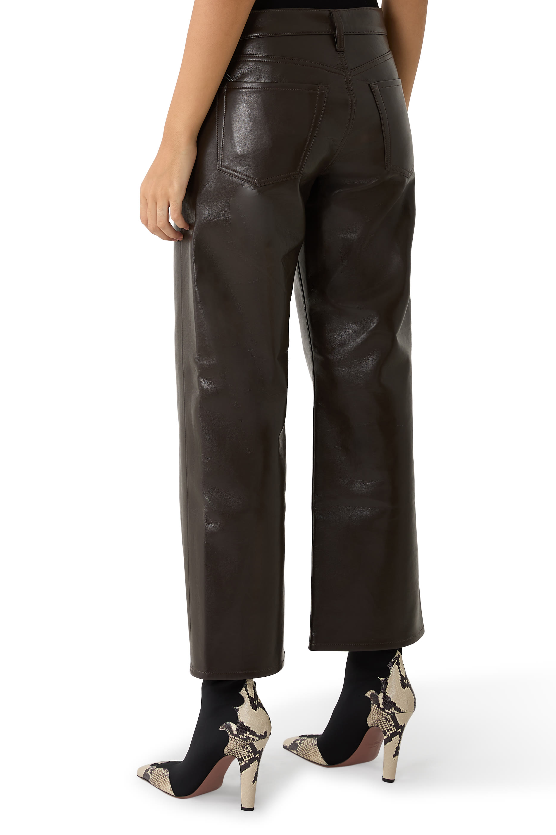 Ayla Baggy Recycled Leather Pants