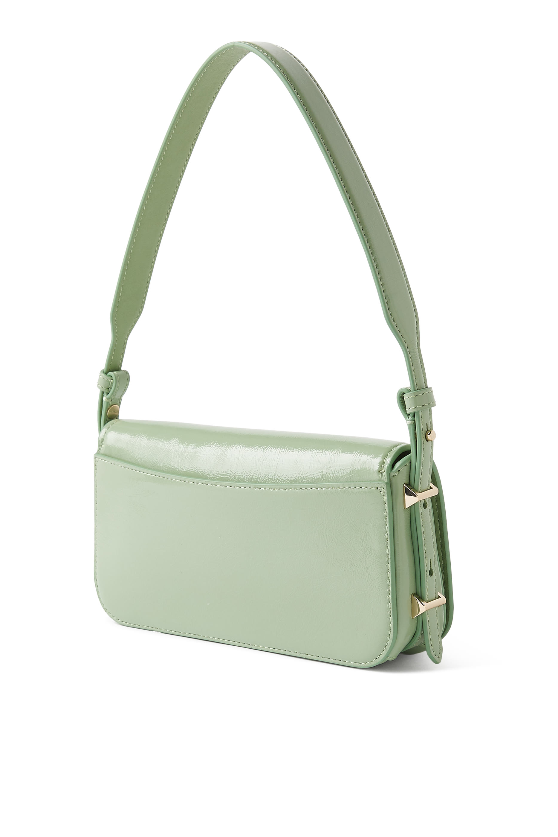 Liv Crinkle Patent Shoulder Bag