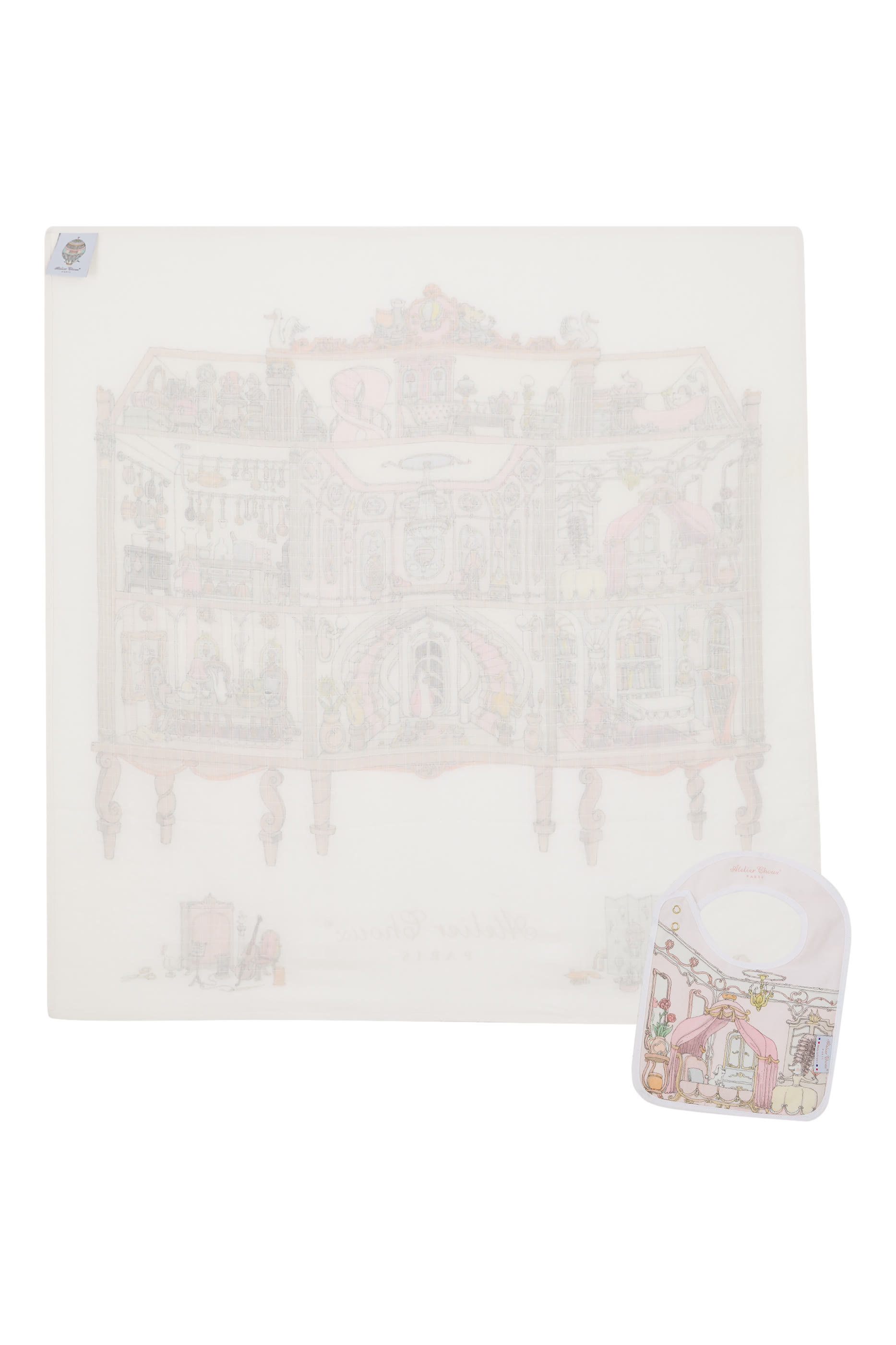 Kids Carr&eacute; & Bib Set &ndash; Doll House