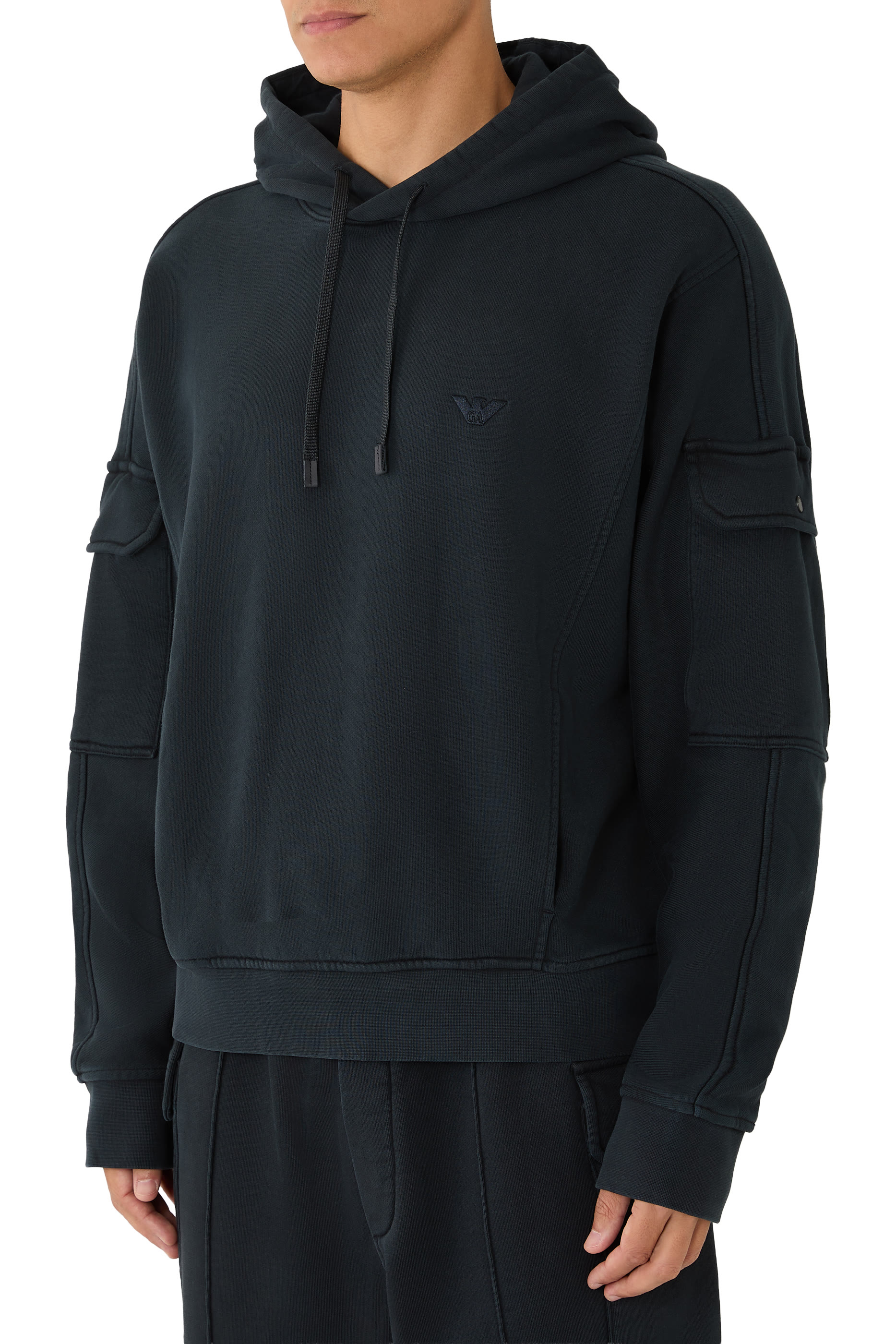 Oversized Hooded Sweatshirt in French Terry Jersey
