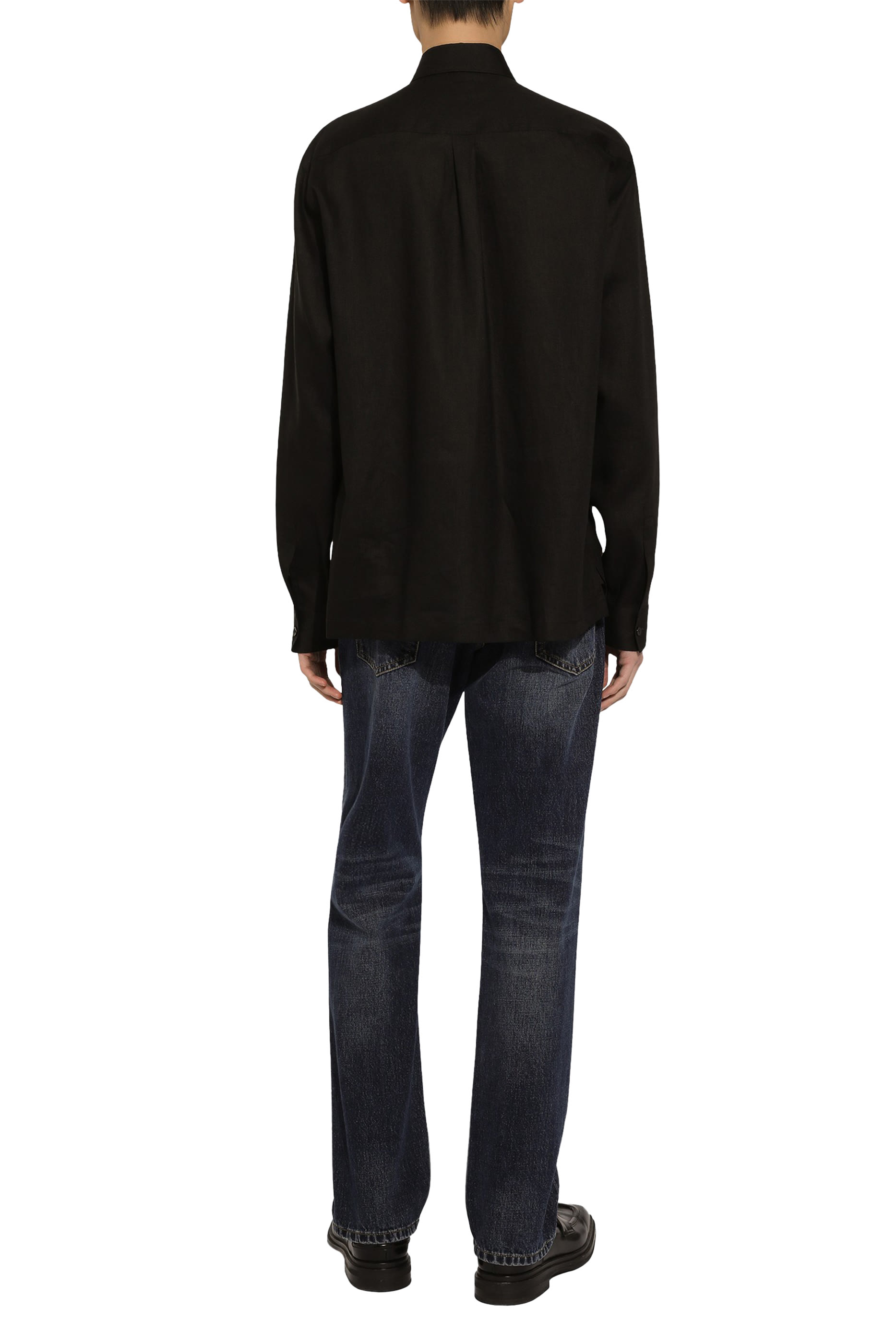 Linen Shirt with DG Embroidery