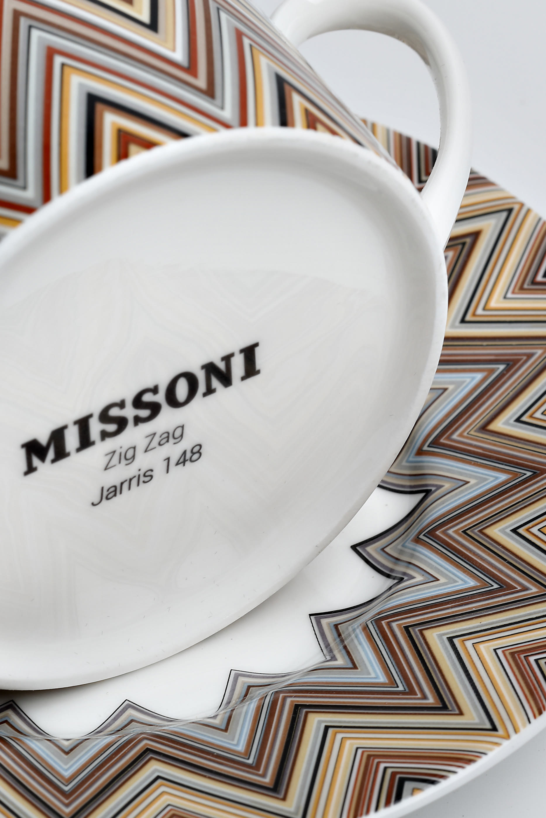 Jarris Zig-Zag Coffee Cup & Saucer, Set of 6