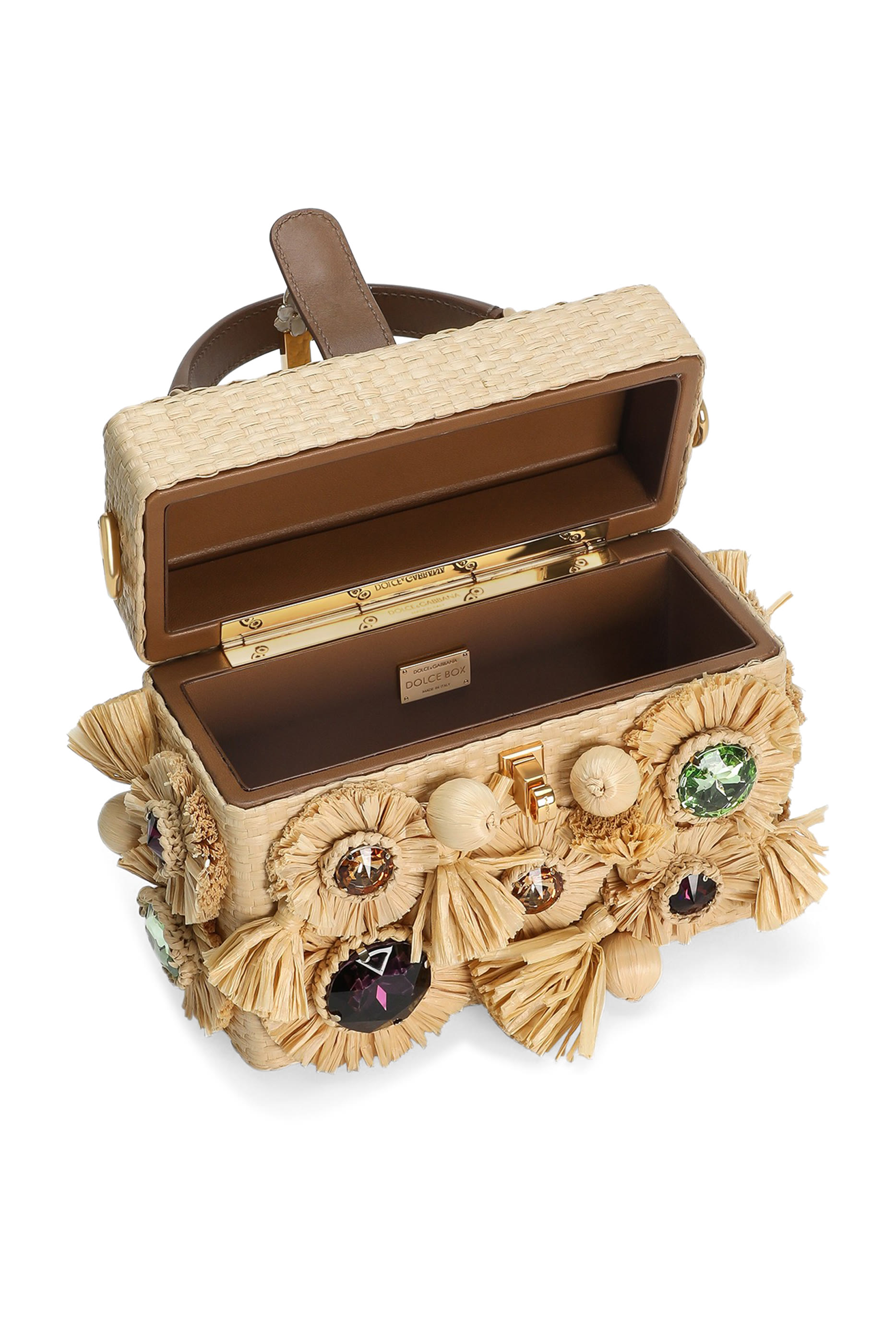 Dolce Box Embroidery Crochet Handbag 