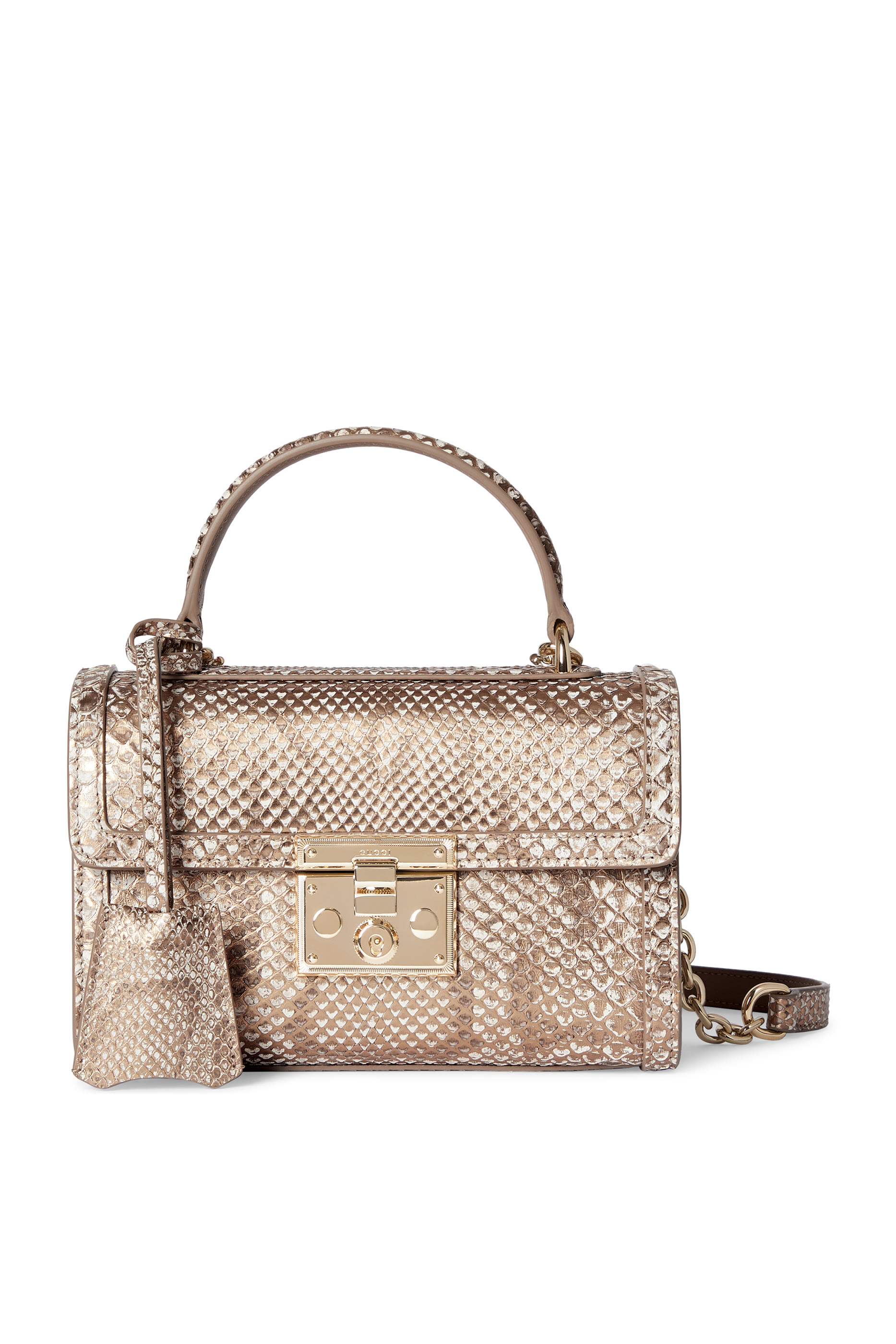 Padlock Python Small Top-Handle Bag