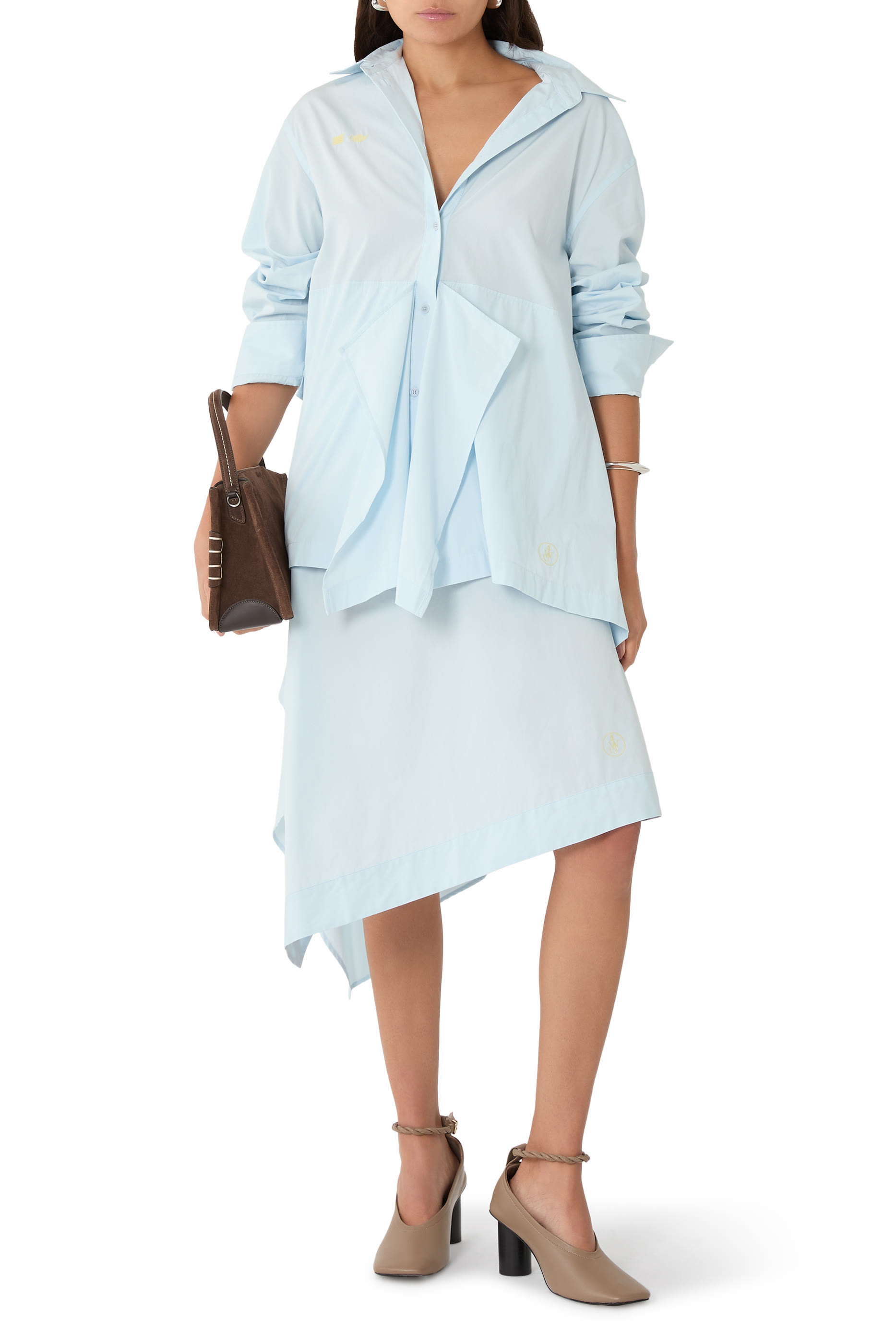 Square Drape Asymmetric Skirt 