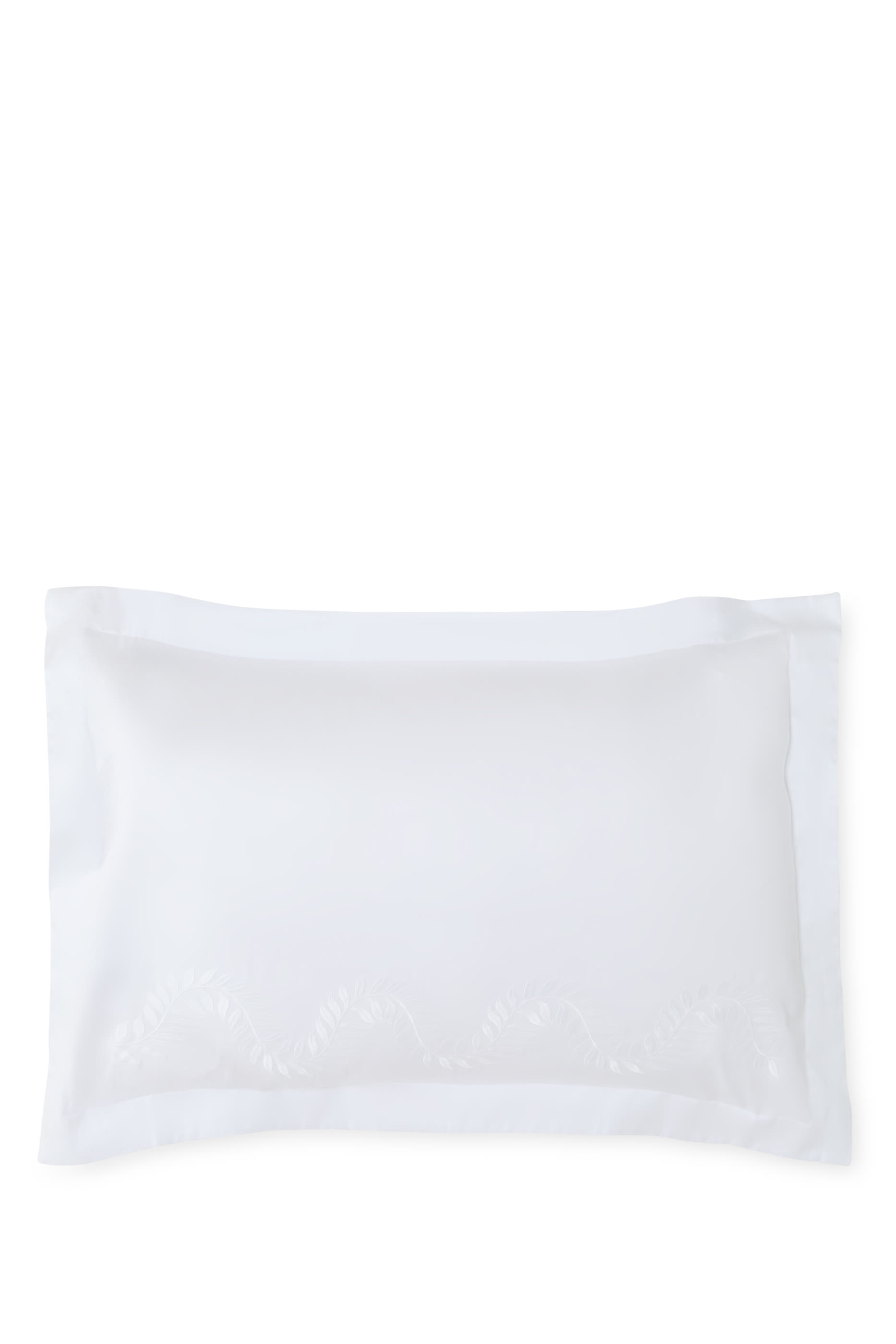 Laurels Embroidery 600TC Sateen Square Pillowcase