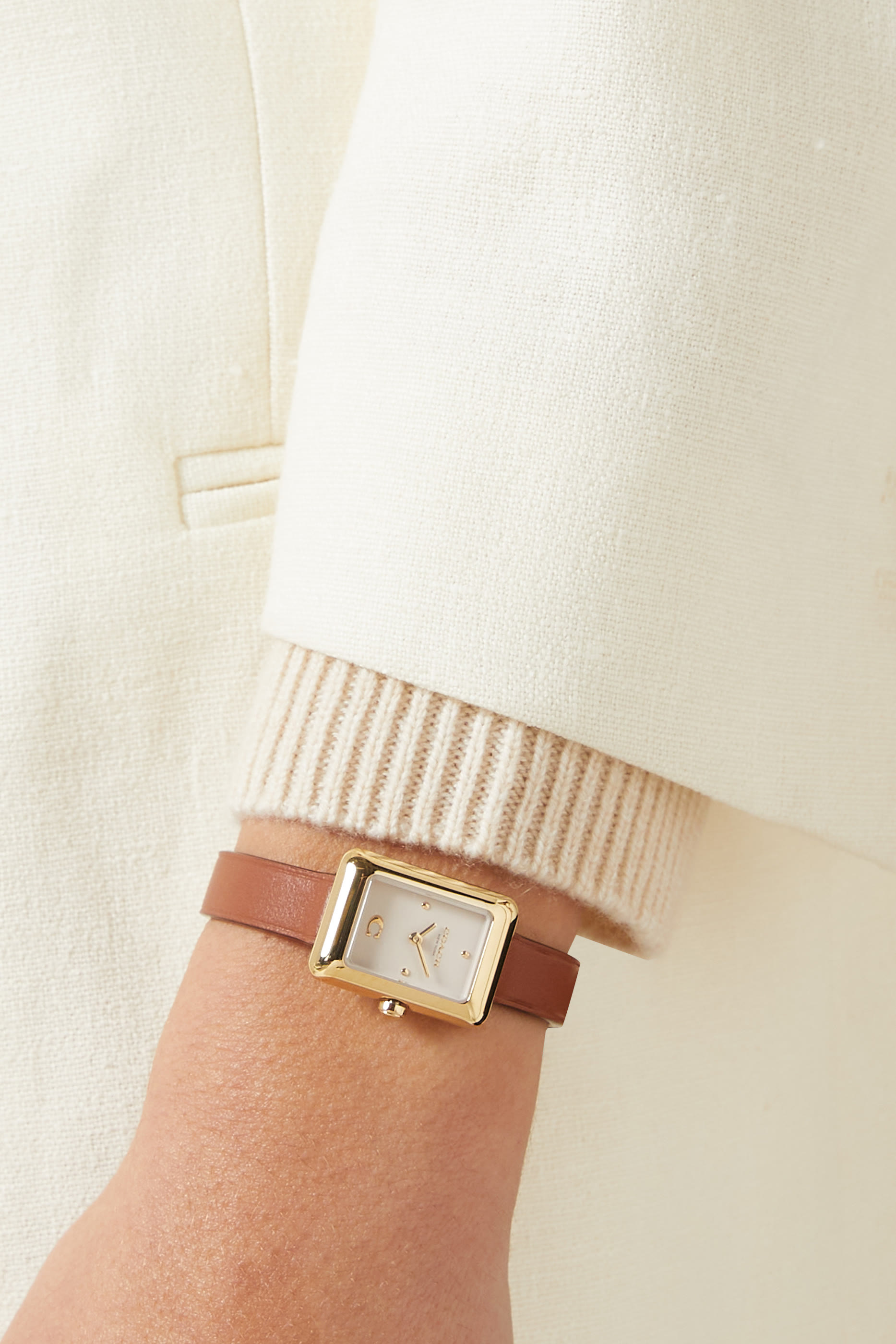 Mara Leather Strap Watch