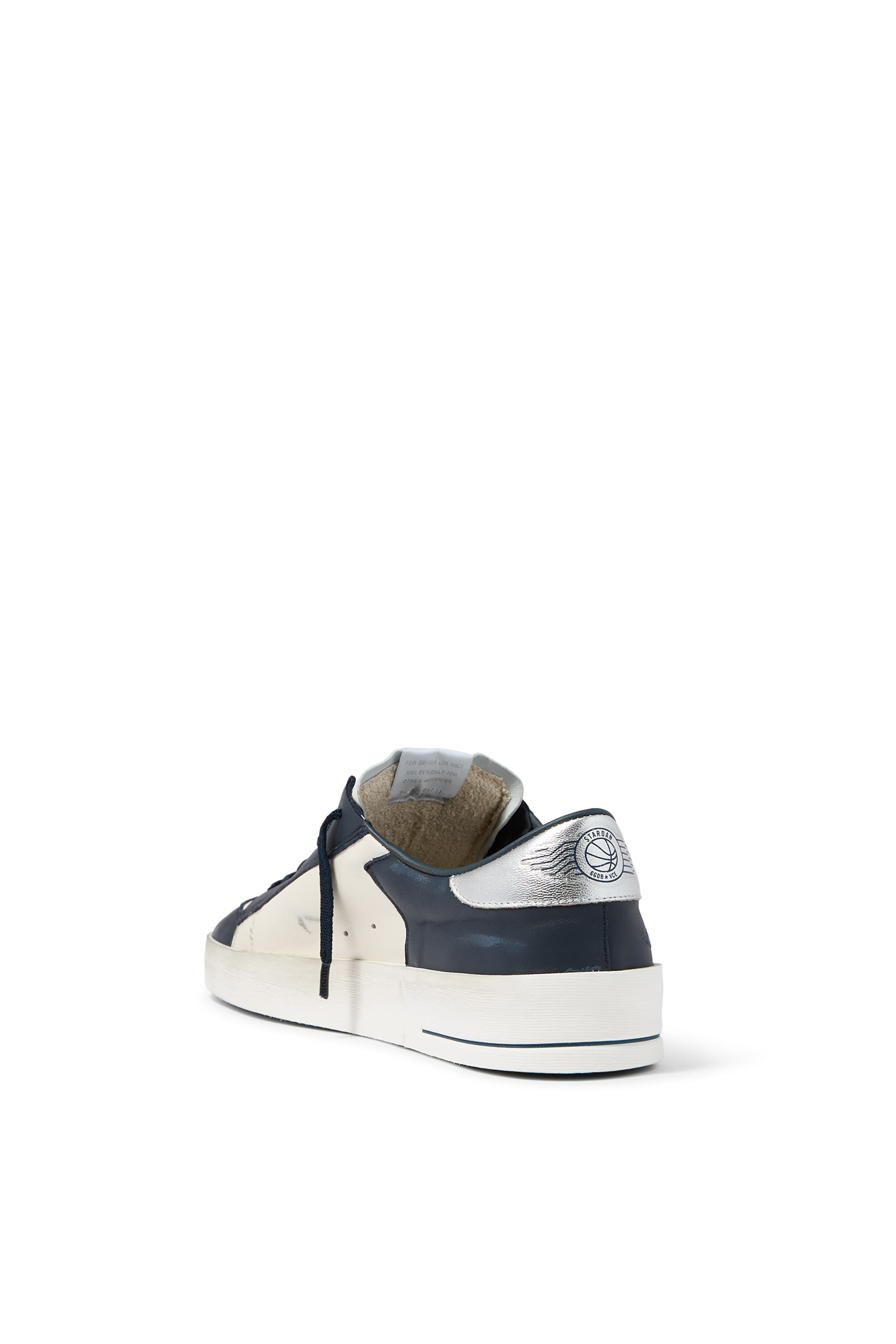 Stardan Sneakers in Nappa with Silver Mirror-Effect Star and Heel Tab