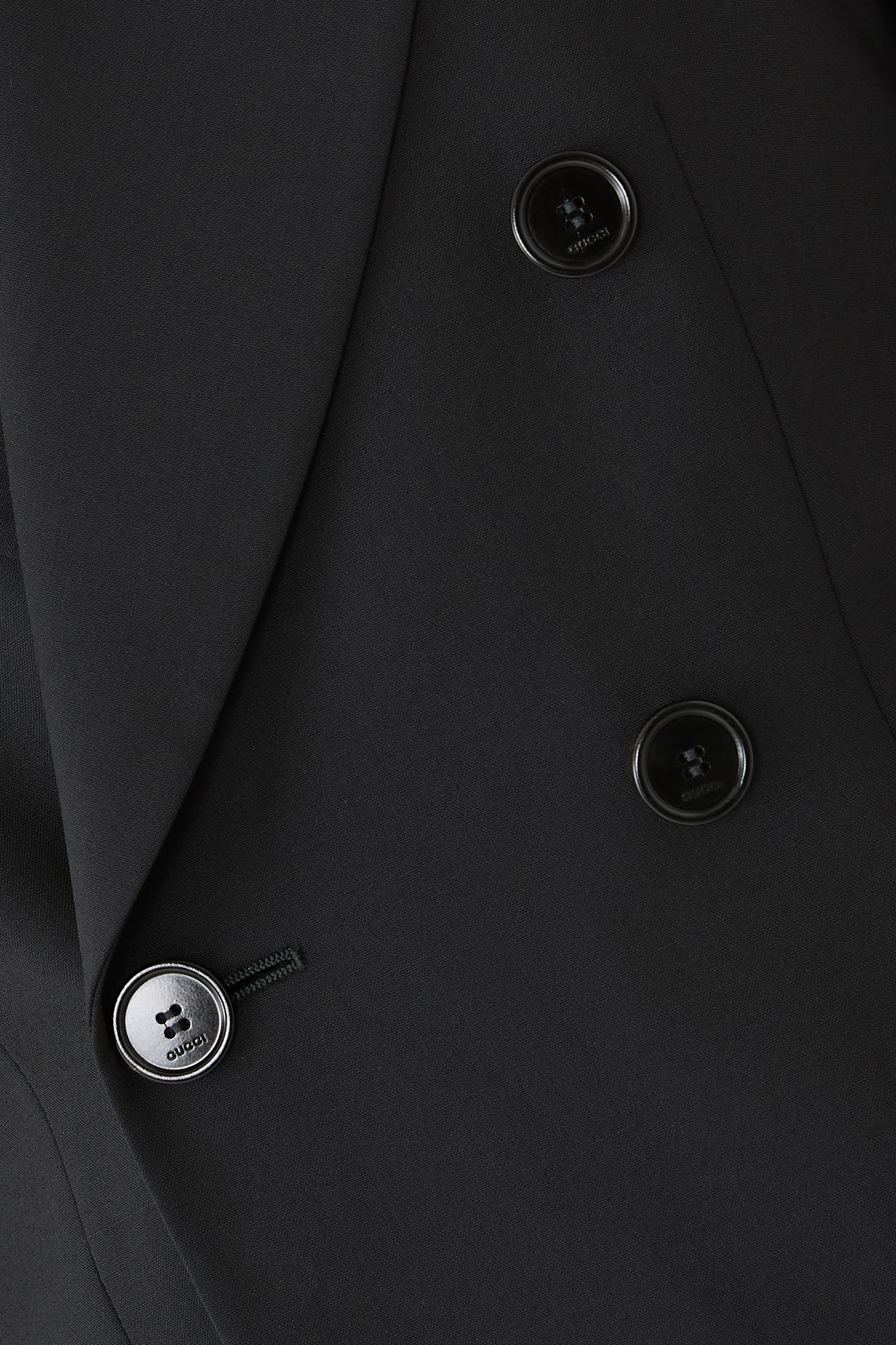  Double-Breasted Light Wool Jacket