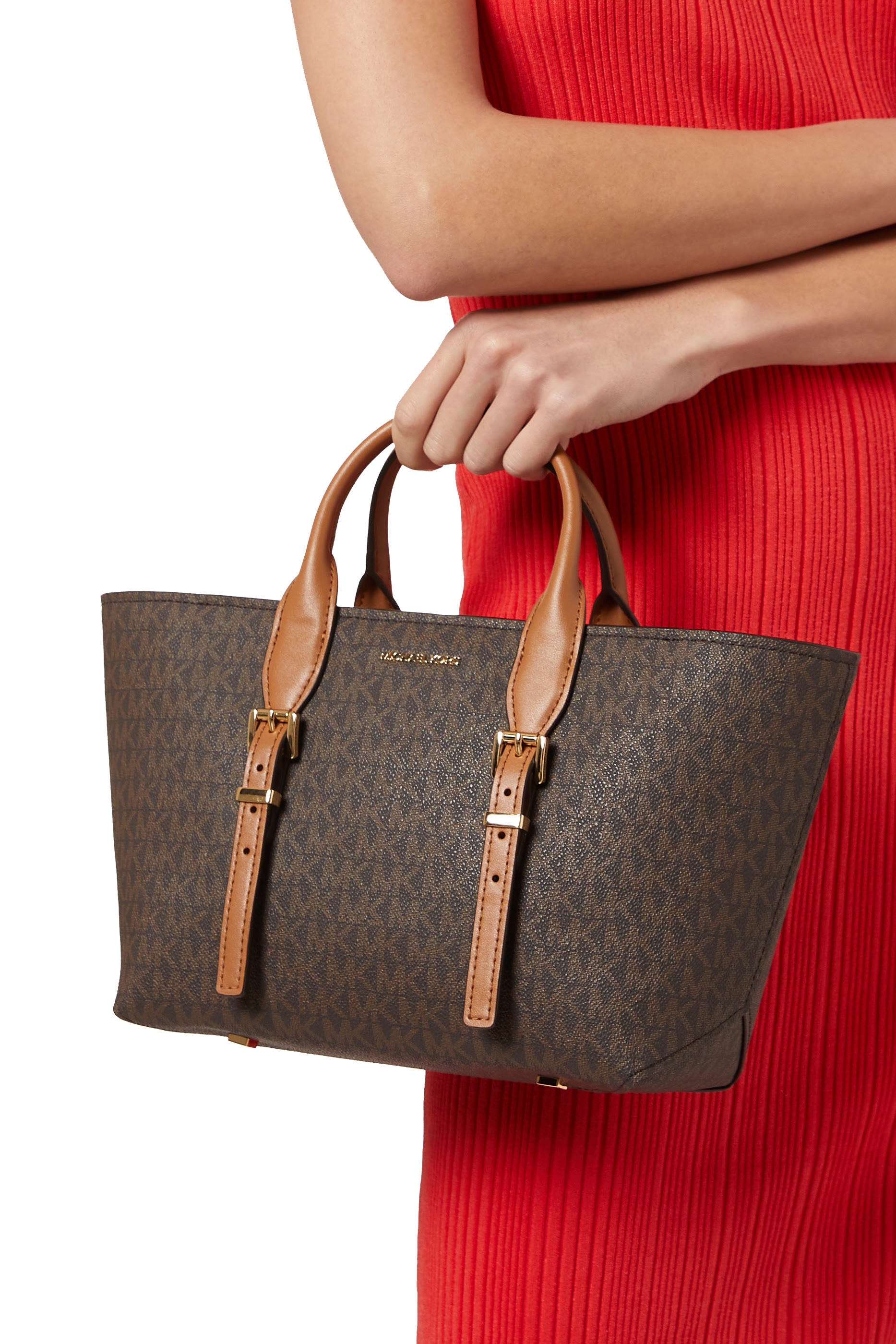 Small Moore Logo Coated Canvas Tote Bag