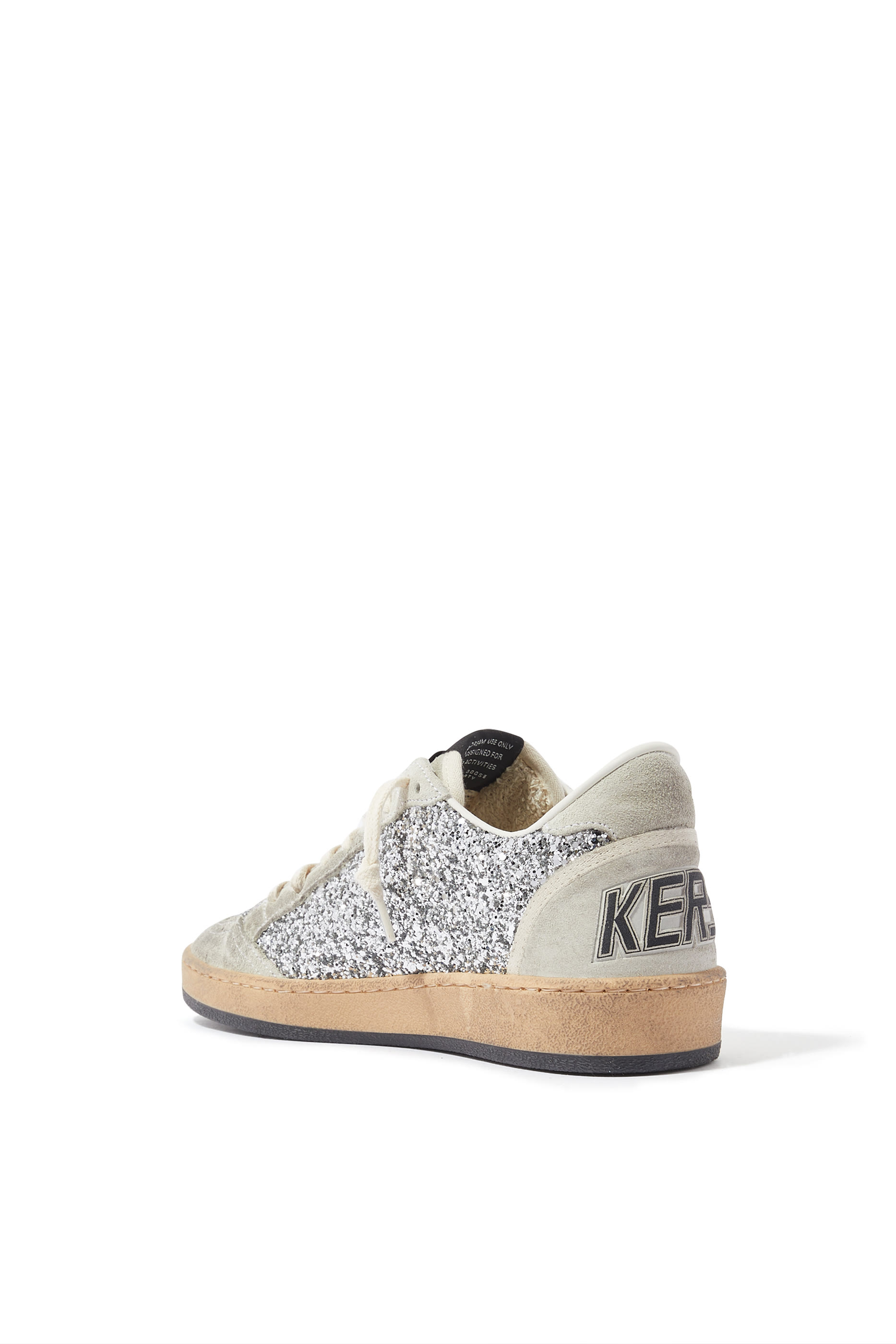 Ball Star Glitter & Suede Sneakers