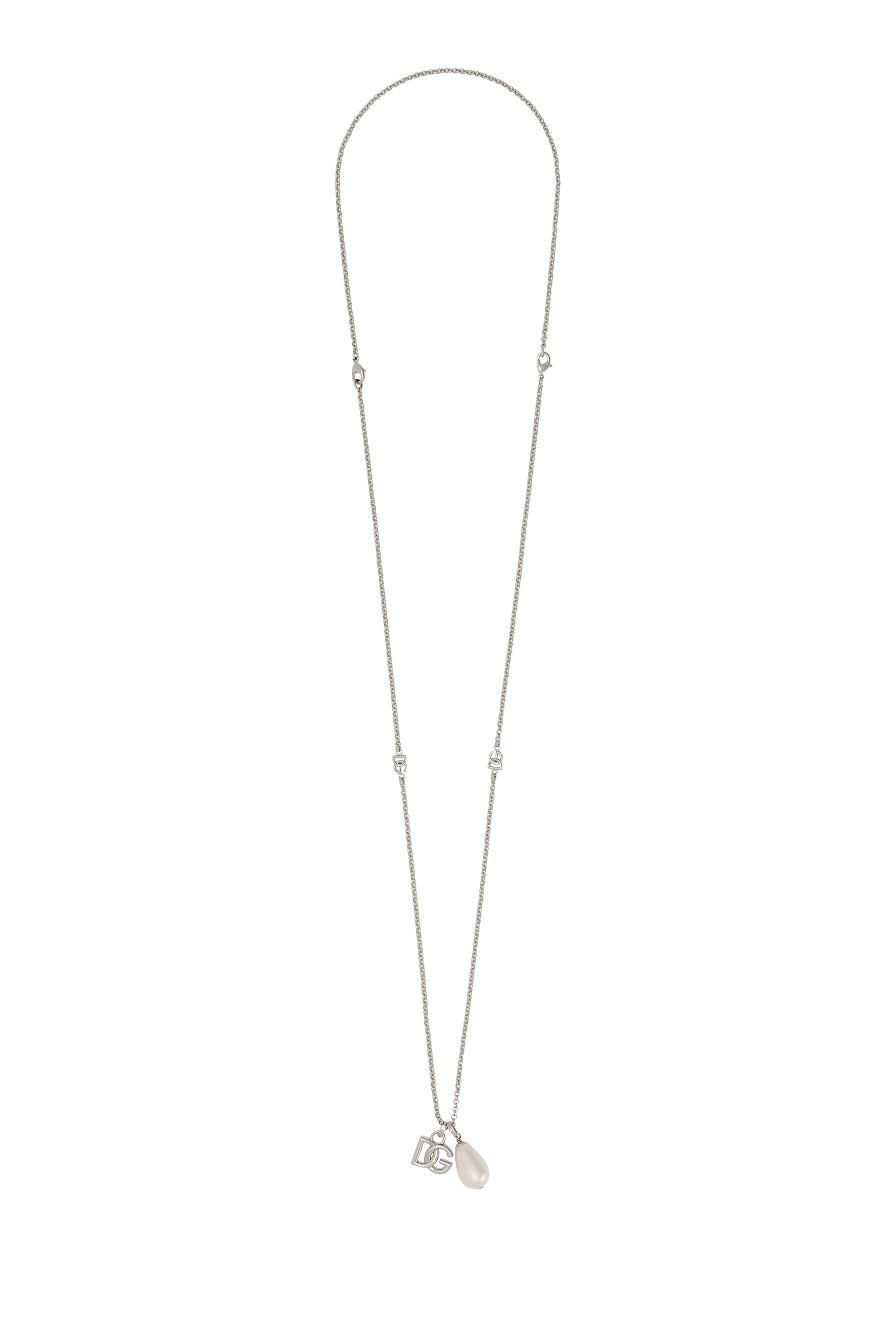  DG Logo Teardrop Necklace