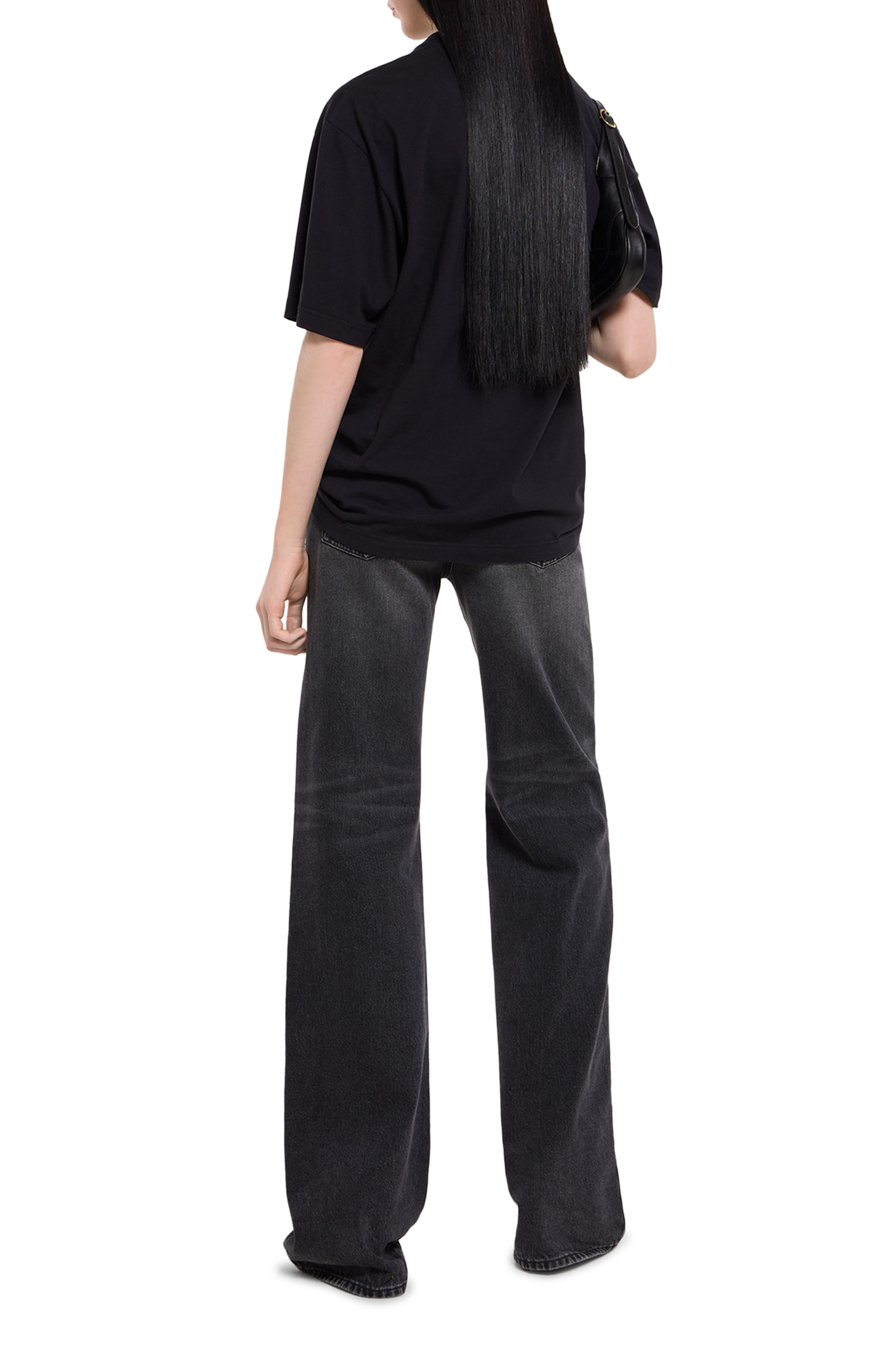  Logo Cotton Jersey & Silk T-Shirt