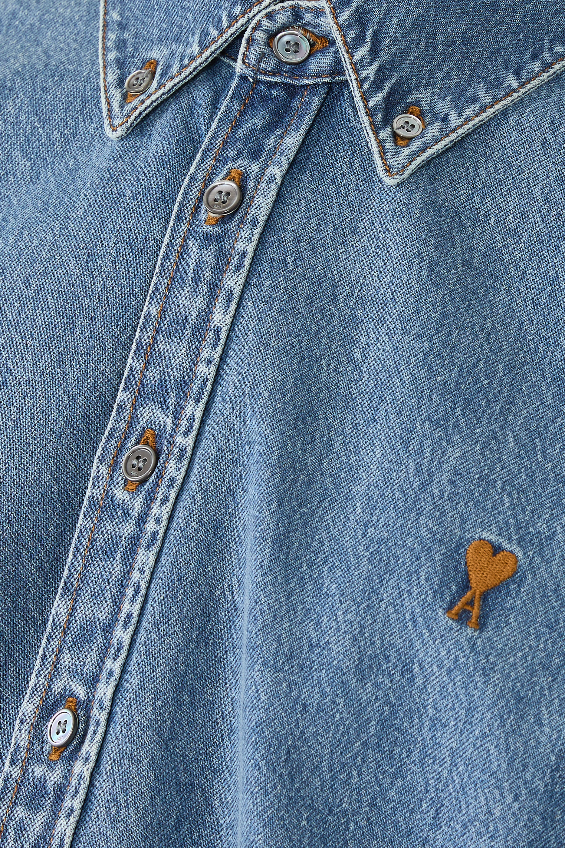  Denim Cotton Ami de Coeur Shirt